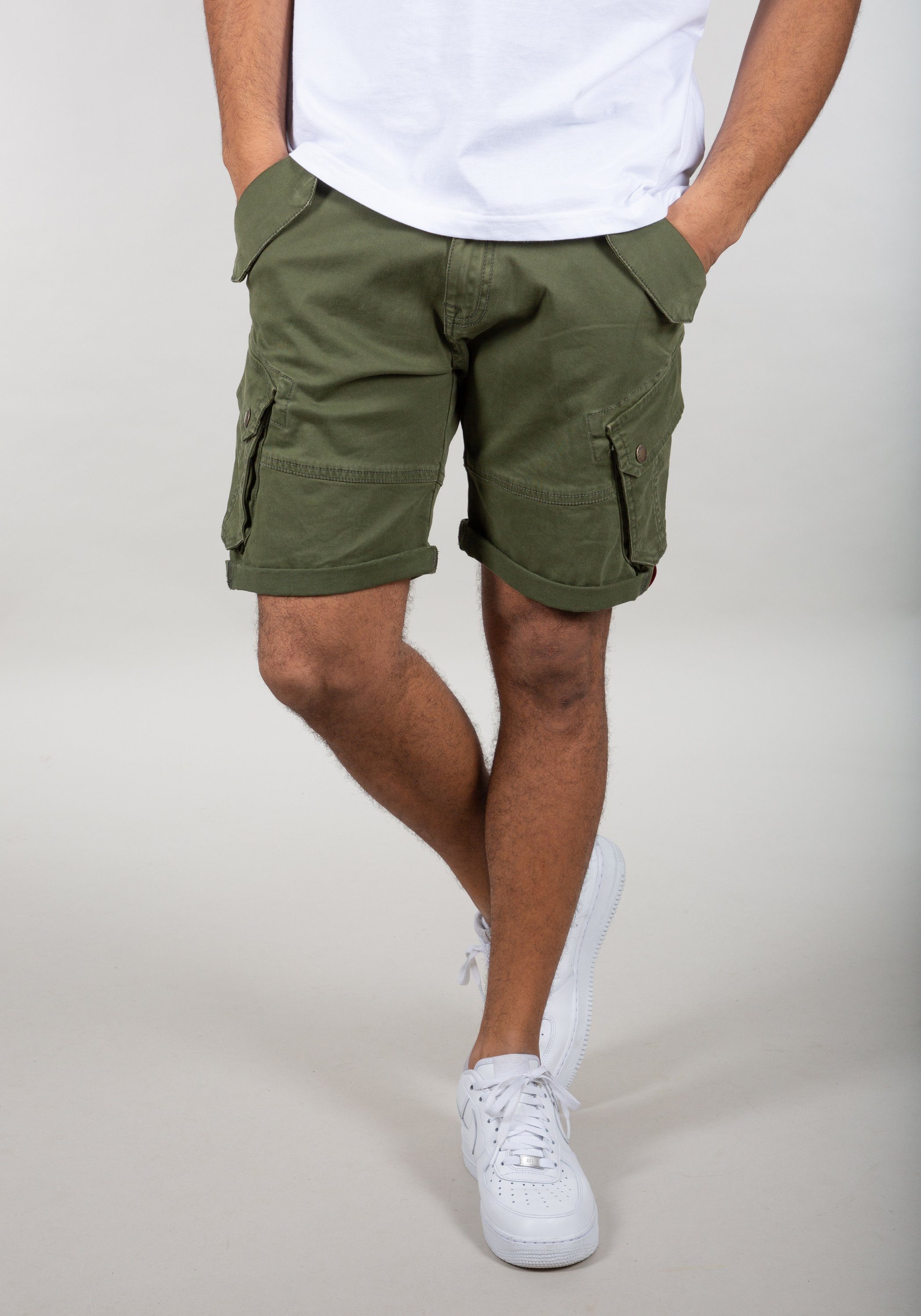 Shorts dark olive Alpha - Combat Industries Shorts Alpha Industries Men Short Cargo