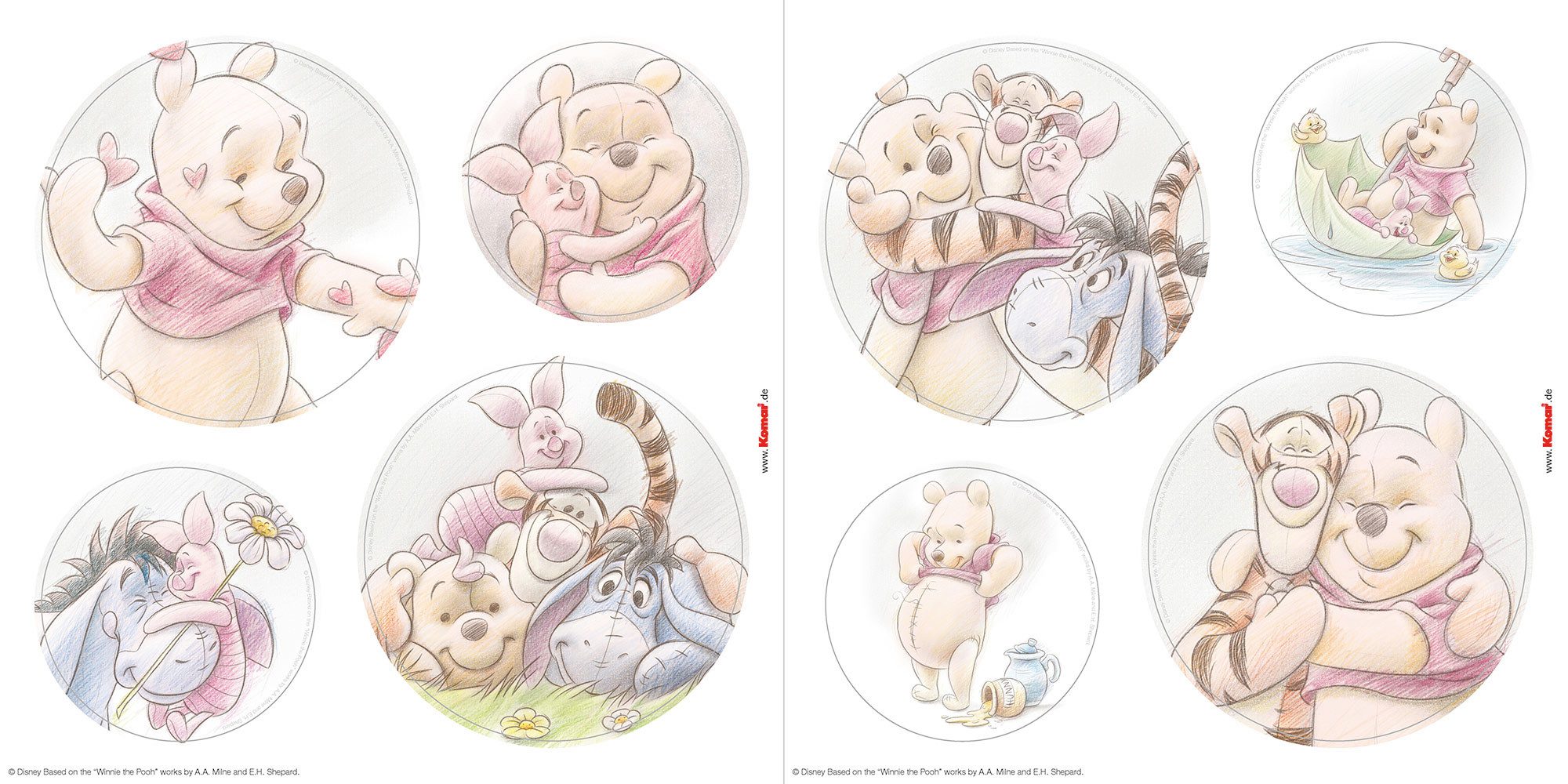 Komar Fensterbild Fenstersticker - Winnie the Pooh Wonderful - Größe 30 x 3 günstig online kaufen