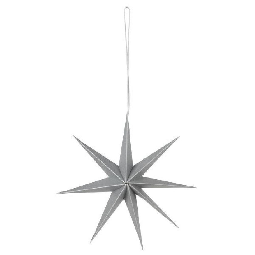 Broste Copenhagen Weihnachtsbaumkugel Deko Stern Star Silver (15cm) | Weihnachtskugeln