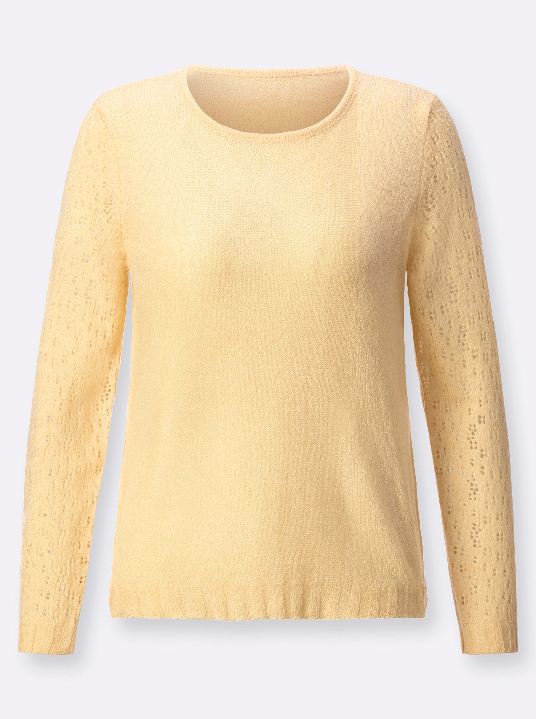 Strickpullover Pullover Langarm Bouclé
