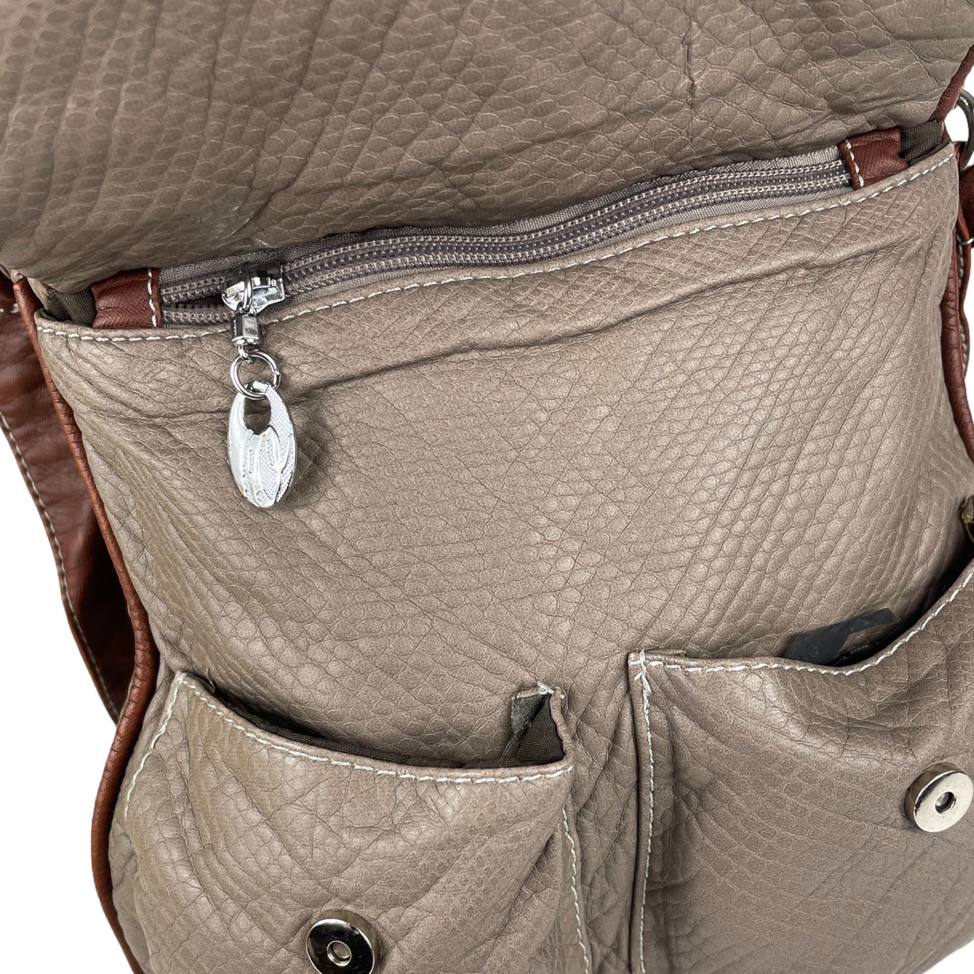 Taschen4life Umhängetasche kleine Damen Schultertasche 6276, verstellbarer Trageriemen, als Schultertasche und cross over tragbar