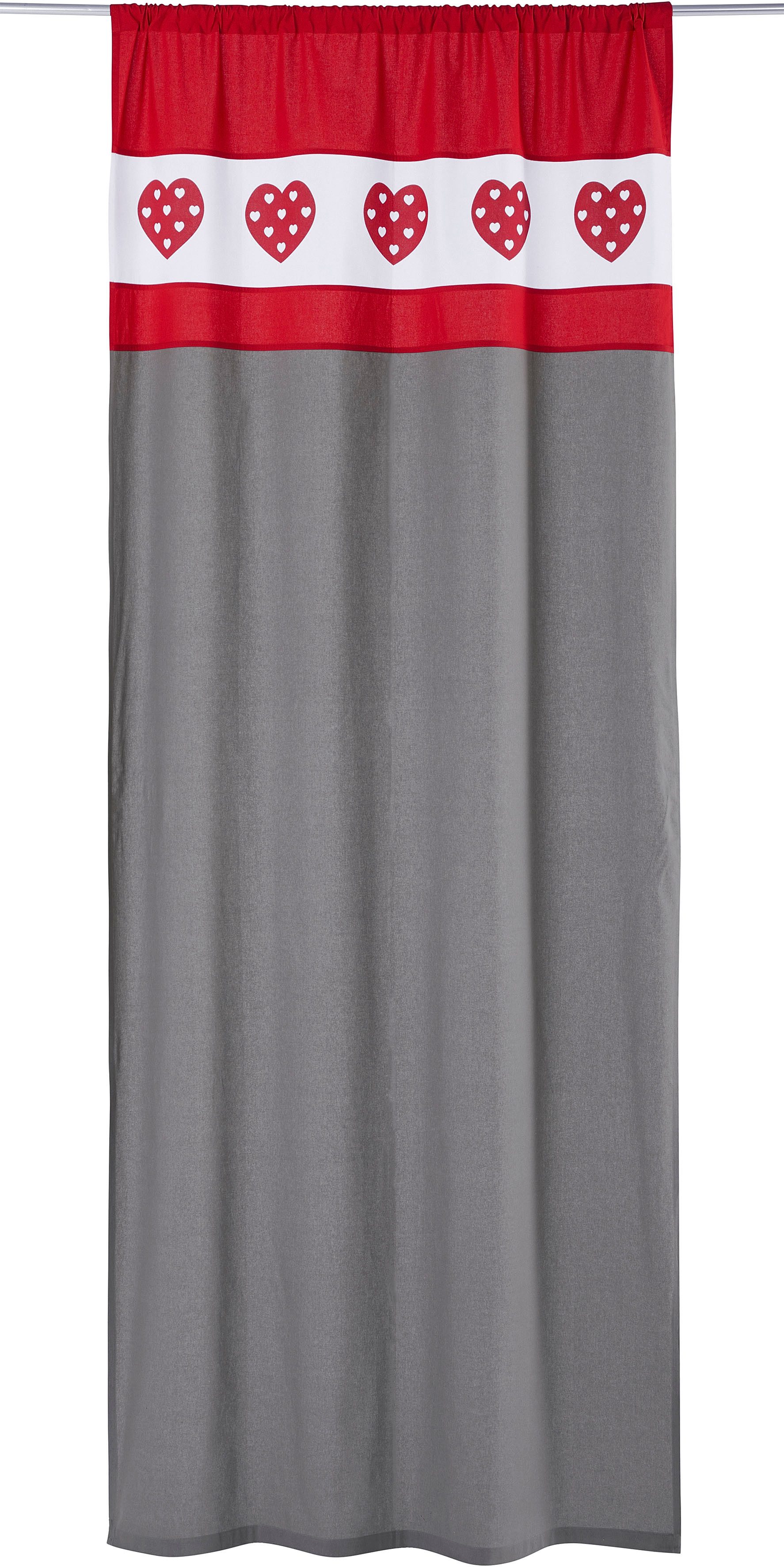 Home affaire Gardine Holly (1 St), Stangendurchzug, blickdicht günstig online kaufen