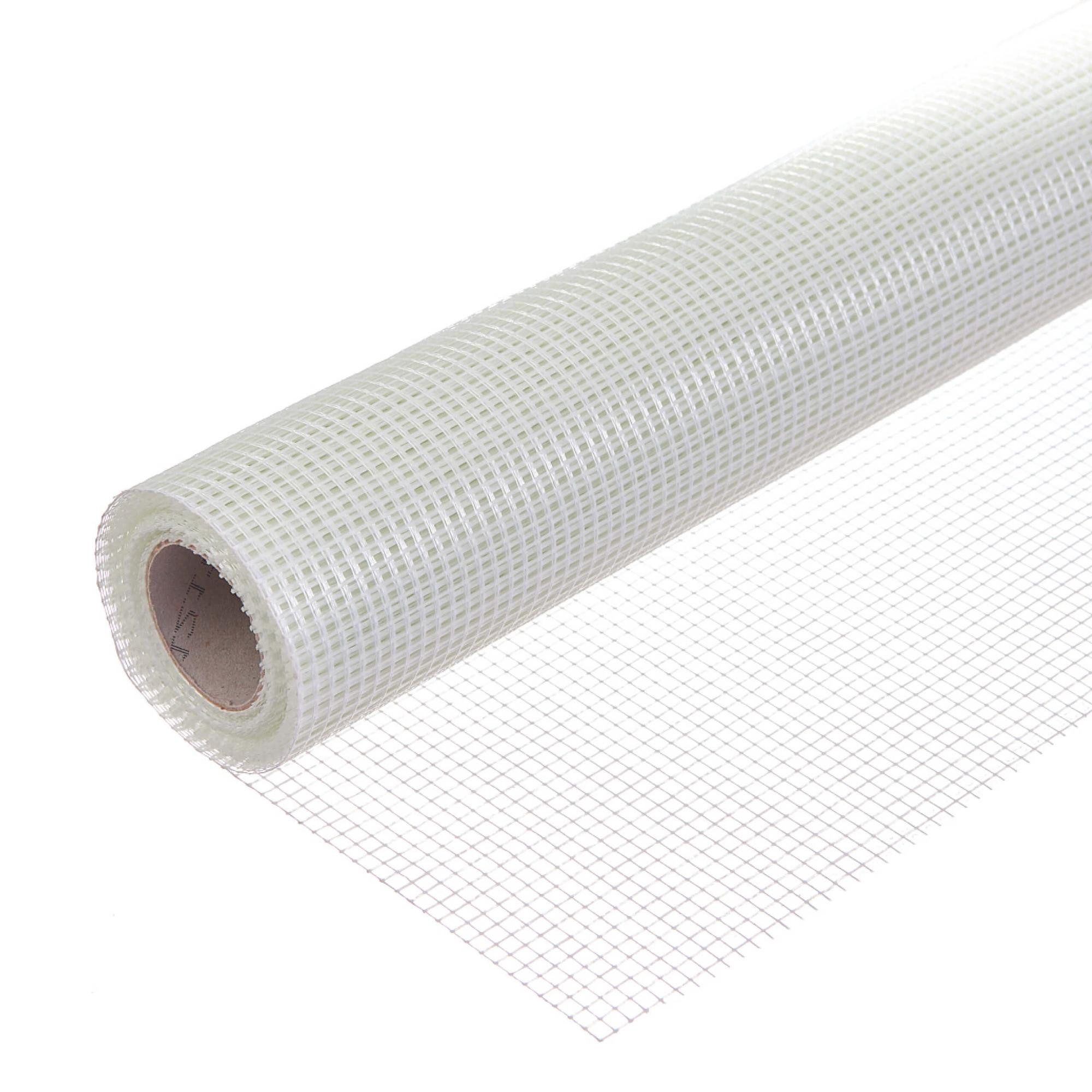 Dalsys Glasfasergewebe Armierungsgewebe Glasfaser, (10 m², 10 x 1 m, 1-St), 75 g/m², 5 x 5 mm, für Innenputz und Dämmung
