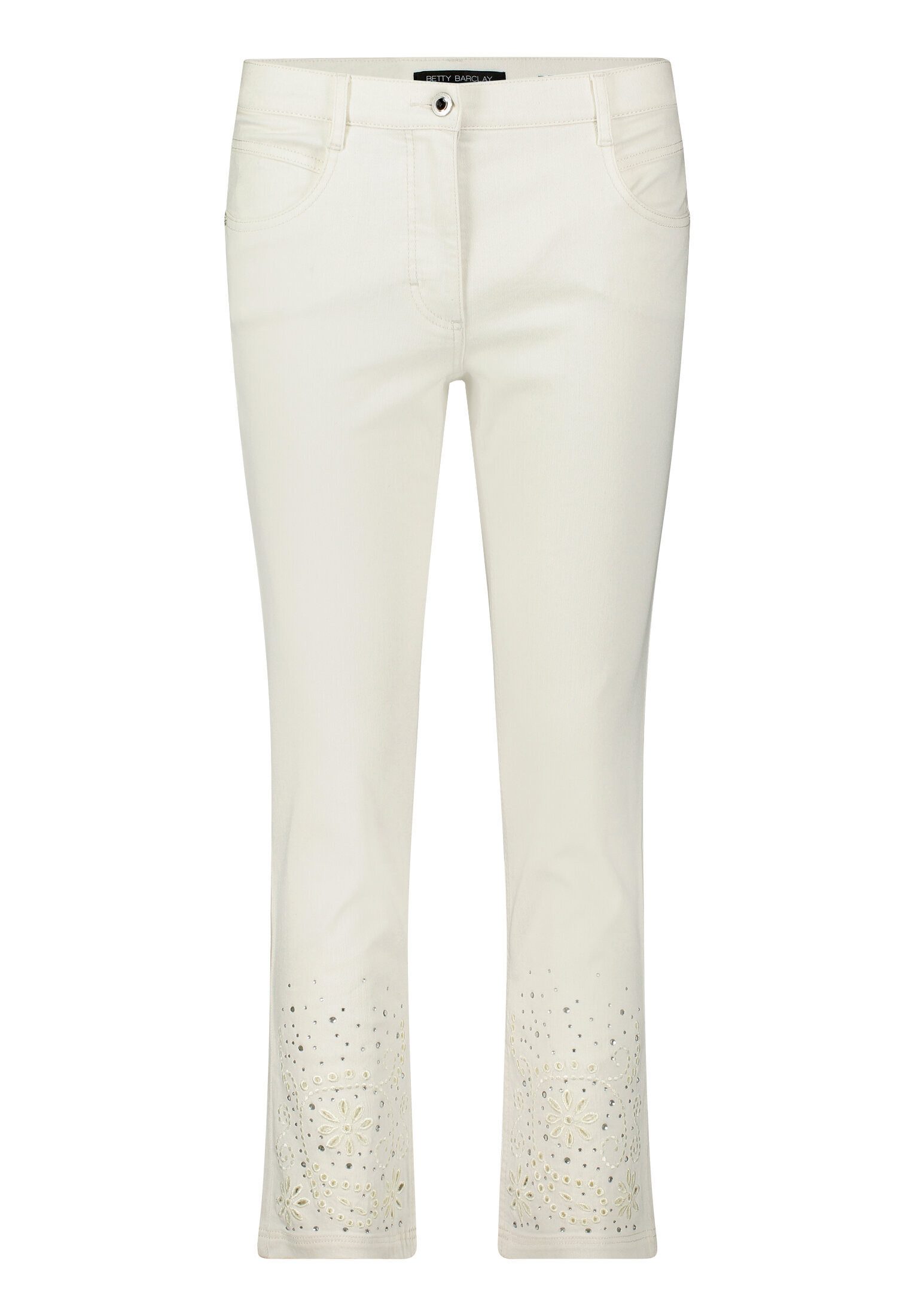 Betty Barclay Stoffhose Damen mit Stickerei Lochstickerei