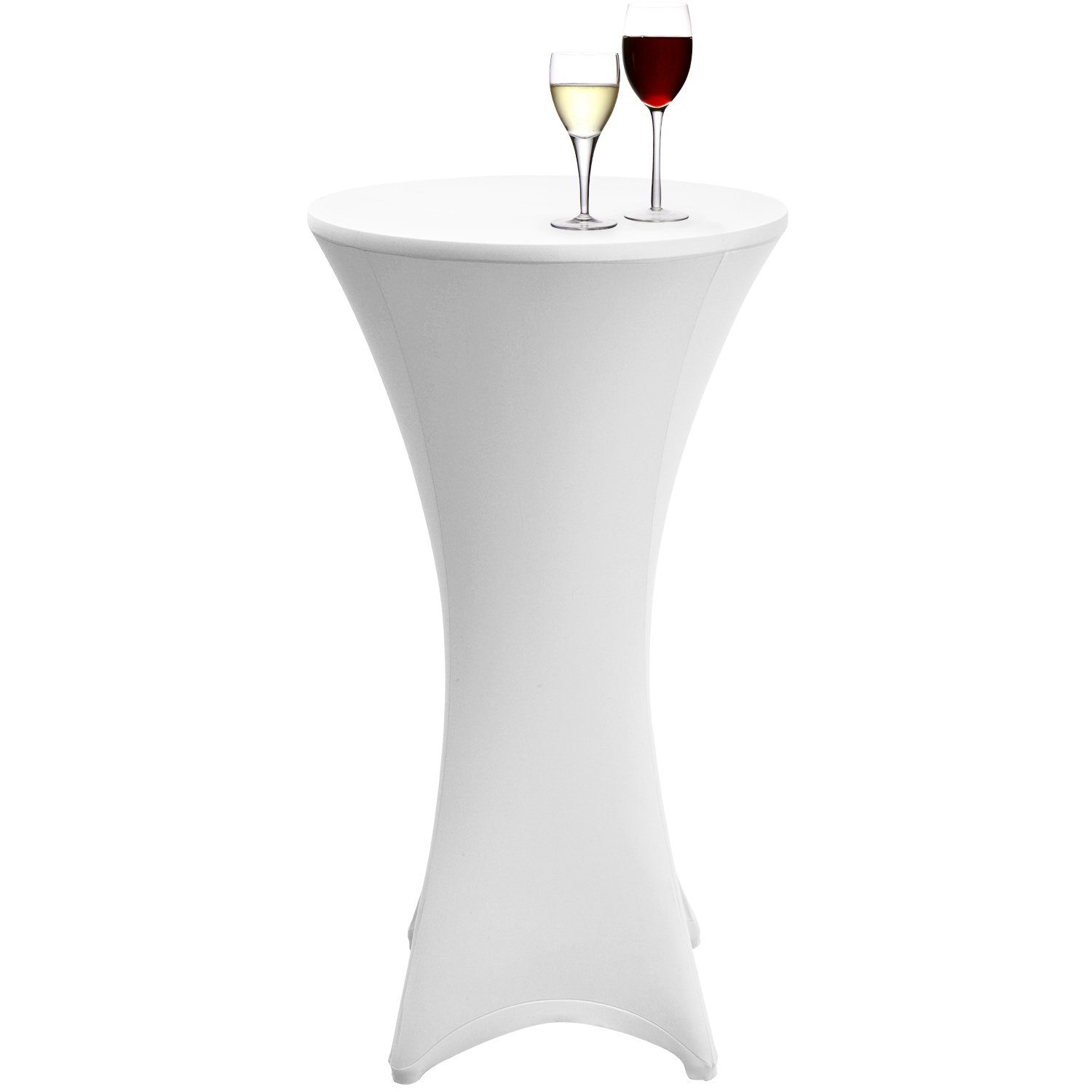 Beautissu Stehtischhusse Stella, Stretch Ø60-65cm