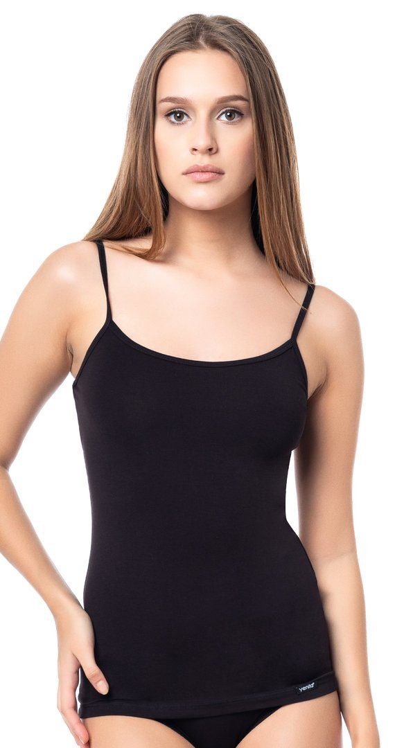 Yenita® Unterhemd Modern-Collection (2-St) in schwarz-weiss angenehmer Baumwollqualität