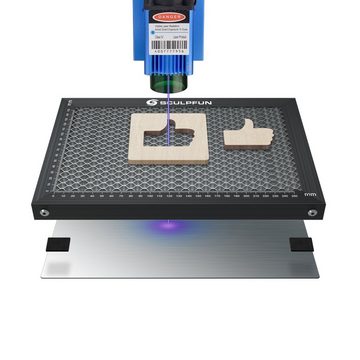 SCULPFUN Graviergerät Wabenarbeitstisch Stahlplatte Plattform für Diodenlasermaschine, 300x200mm