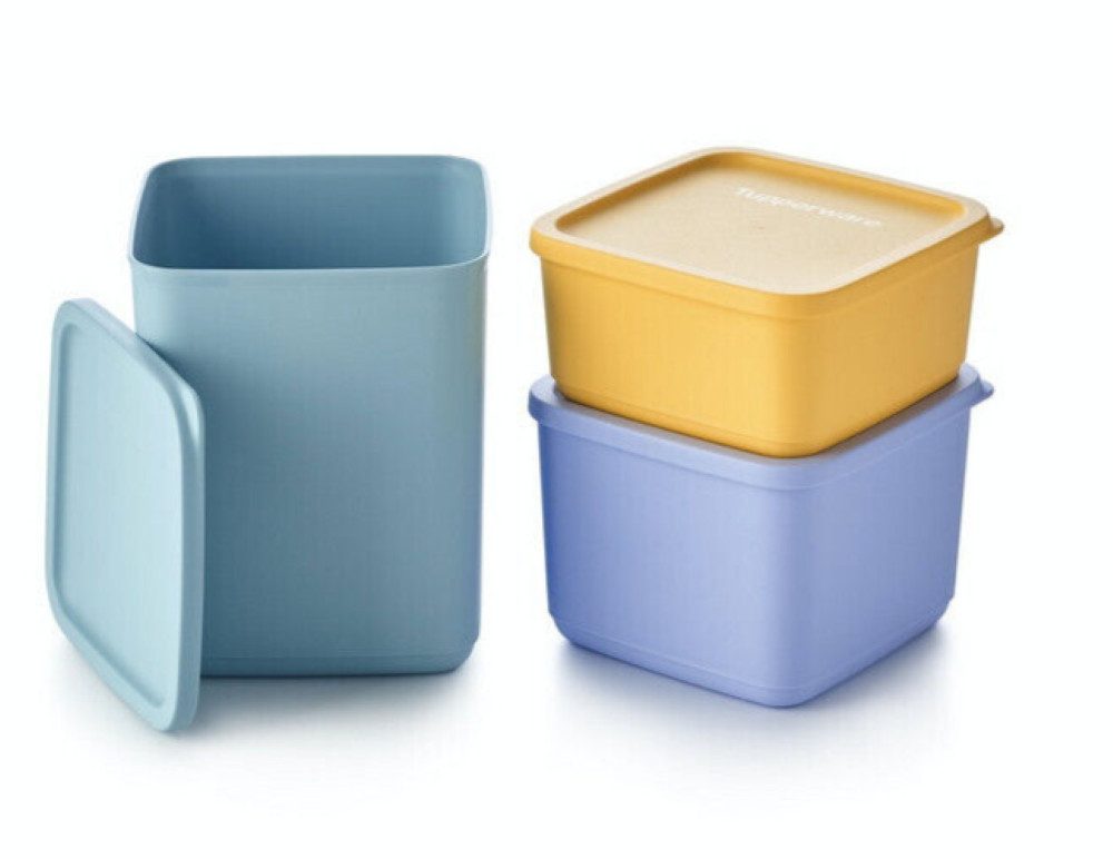 TUPPERWARE Vorratsdose Tupperware Cubix-set 3teilig 650ml 1,0l 1,8l Neu