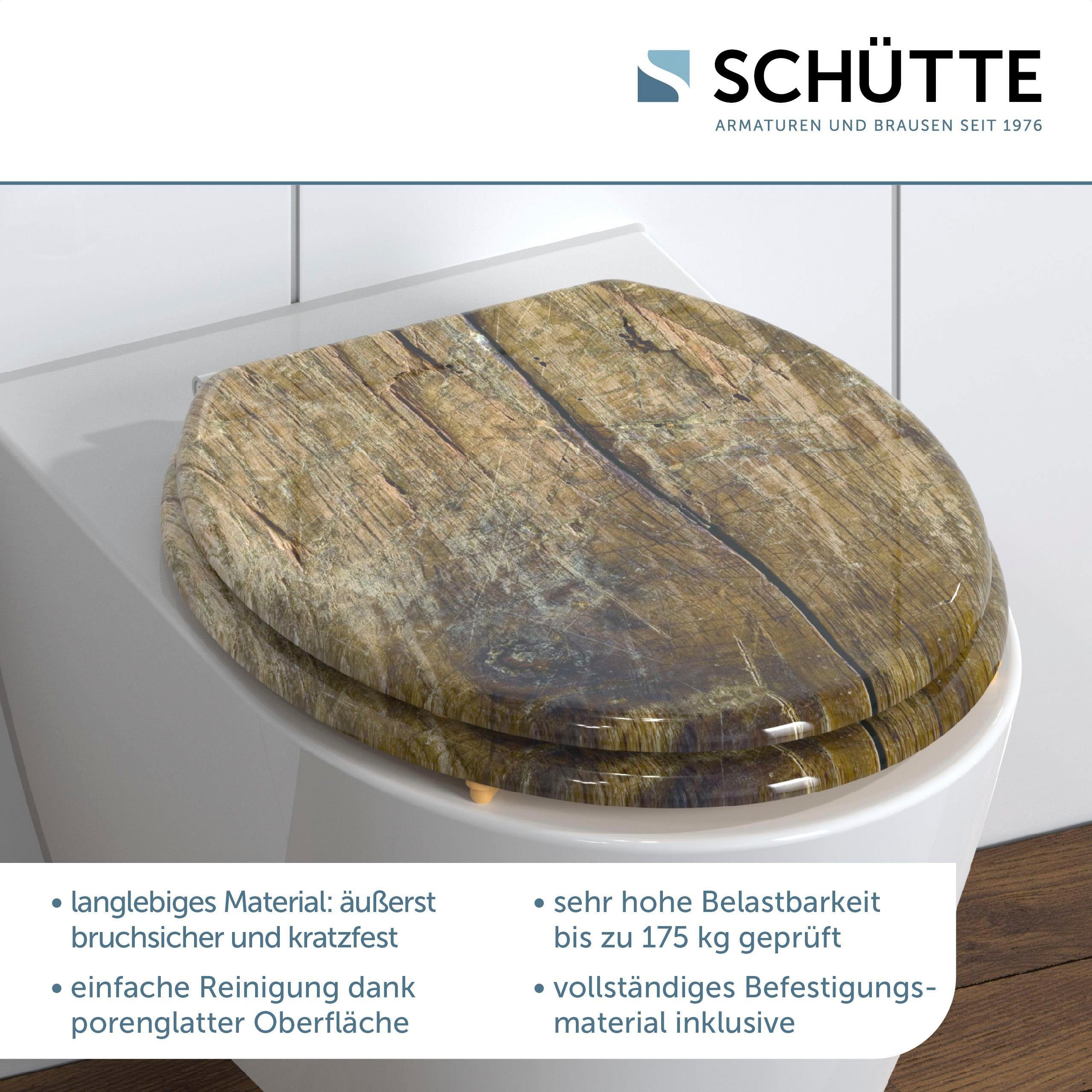 Schütte WC-Sitz Solid Wood, MDF-Holzkern günstig online kaufen