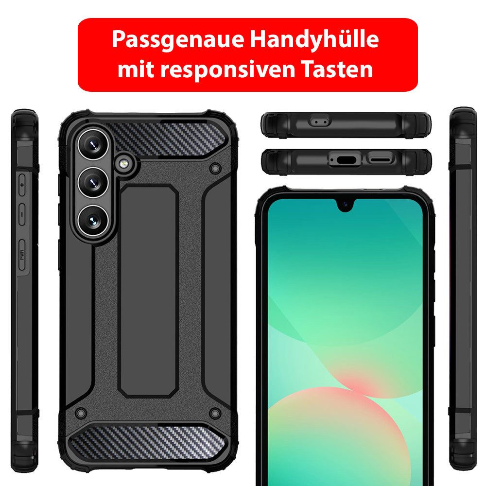 FITSU Handyhülle Outdoor Hülle für Samsung Galaxy A26 Case Armor Cover 6,7 Zoll, Handyhülle Outdoor Case für Galaxy A26 Hülle mit Eckenschutz