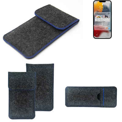 K-S-Trade Handyhülle für Apple iPhone 13 Pro Max, Handy-Hülle Schutz-Hülle Filztasche Pouch Tasche Case Sleeve