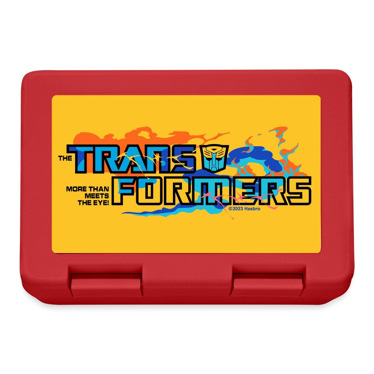 Spreadshirt Lunchbox Transformers G1 Logo Spruch Brotdose Lunchbox, Plastik, Aluminium