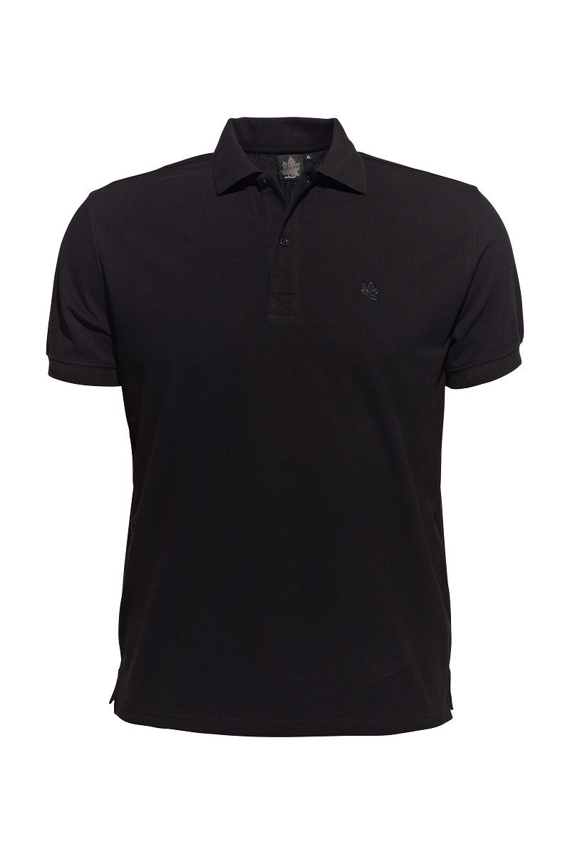 schwarz Poloshirt AHORN Design SPORTSWEAR klassischem in