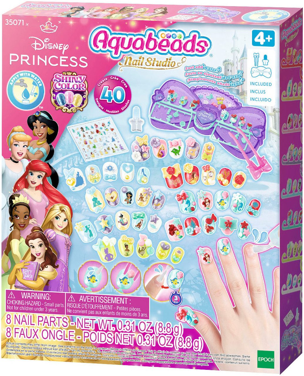 Aquabeads Kreativset Disney Prinzessin Nagelstudio