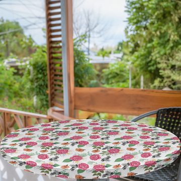Abakuhaus Tischdecke Rundum-elastische Stofftischdecke, Floral Englische Garten Wilder Rosen