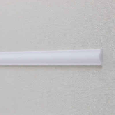 PROVISTON Zierleiste Polystyrol, 11 x 22 x 2000 mm, Weiß, Wandleiste