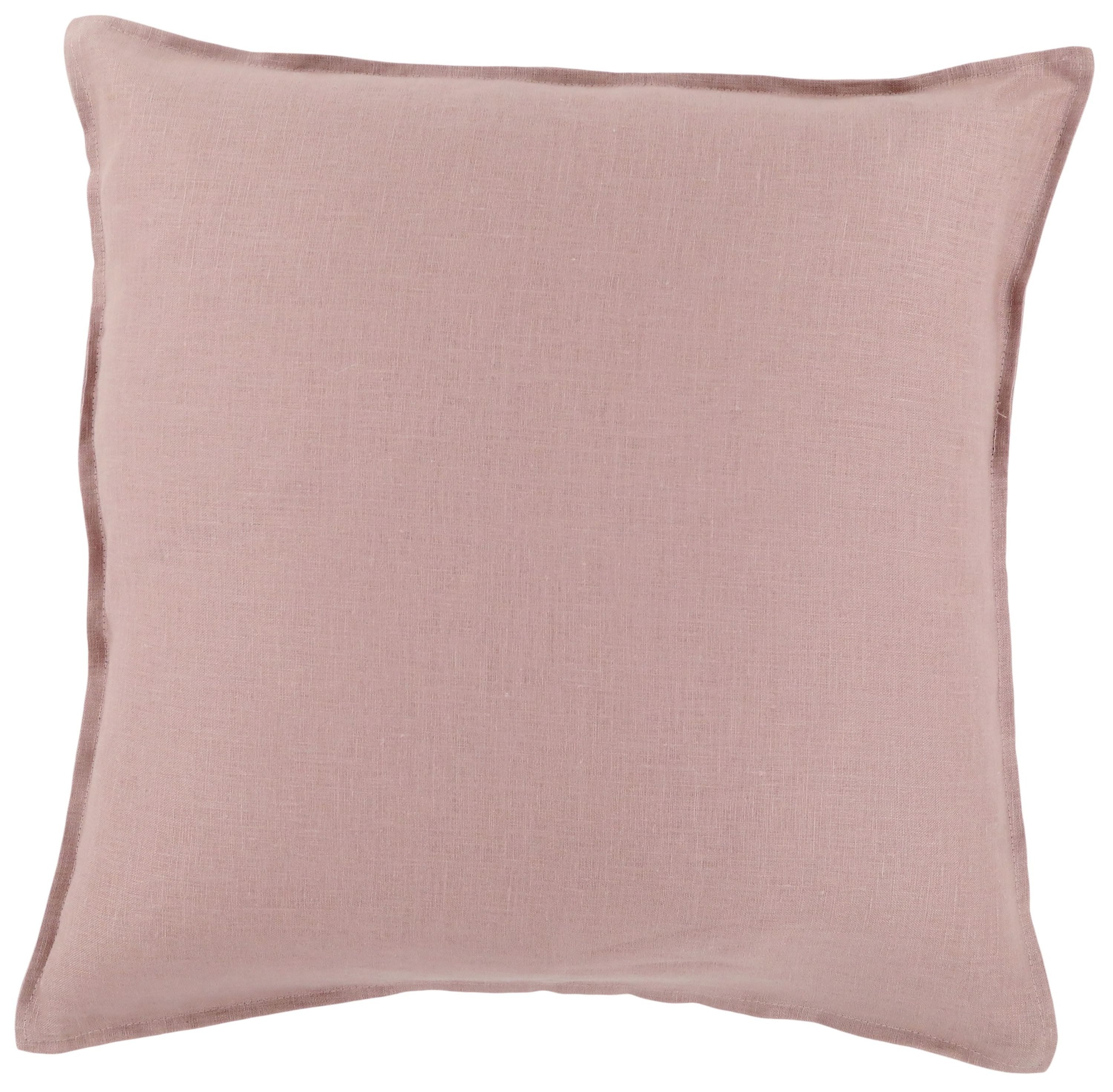 Chic Antique Kissenbezug Chic Antique - Kissenbezug Kissenhülle 50x50cm Leinen Rosa Taupe