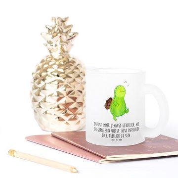 Mr. & Mrs. Panda Teeglas Schildkröte Pfeifen - Transparent - Geschenk, Trennung, Schildi, Teet, Premium Glas, Satinierte Oberfläche