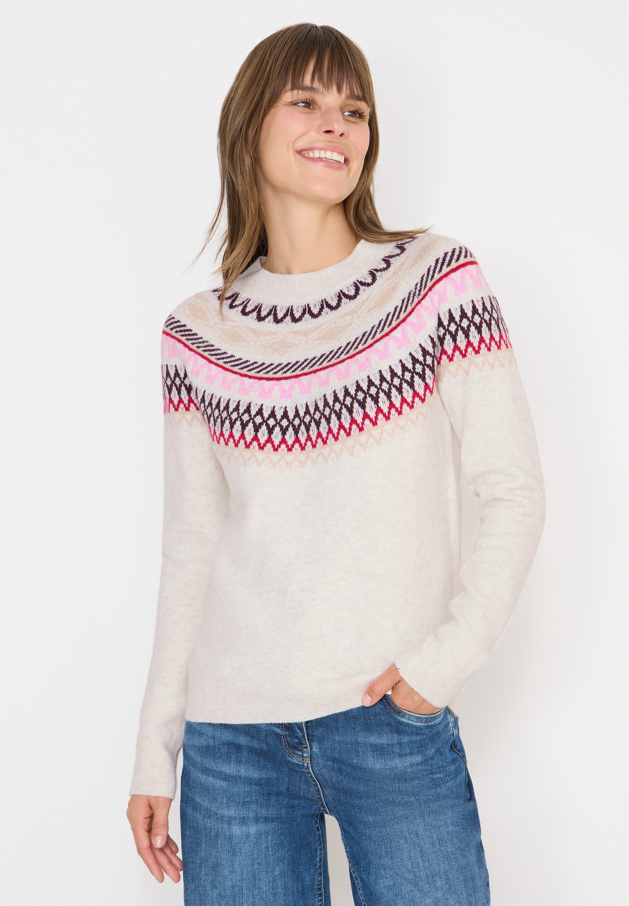CECIL Strickpullover Jacquard günstig online kaufen