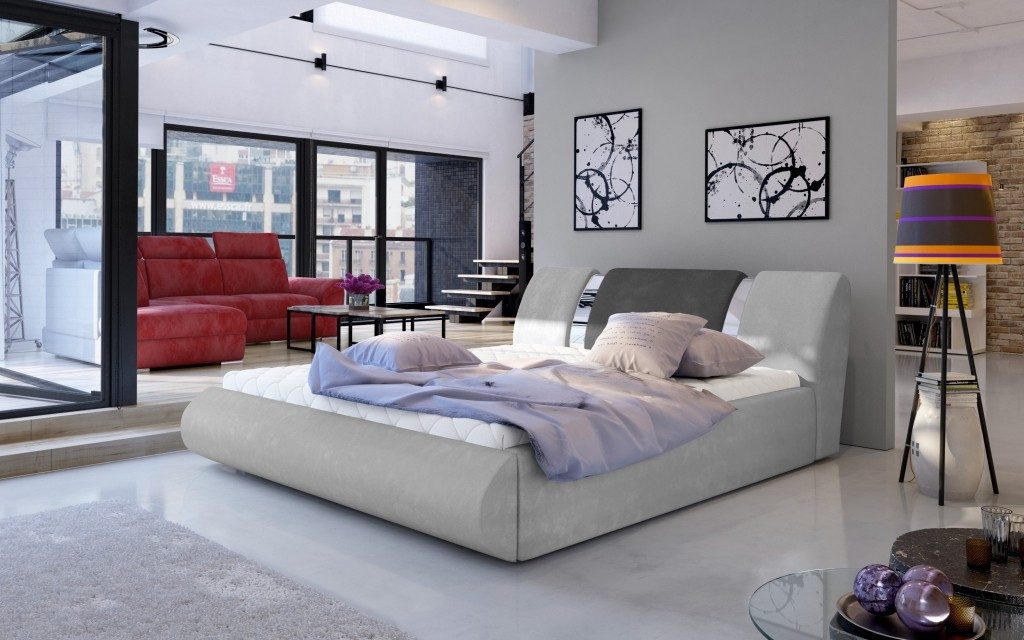 Polsterbett Luxus Schlafzimmer Bett 180x200cm Textil Design Doppelbett