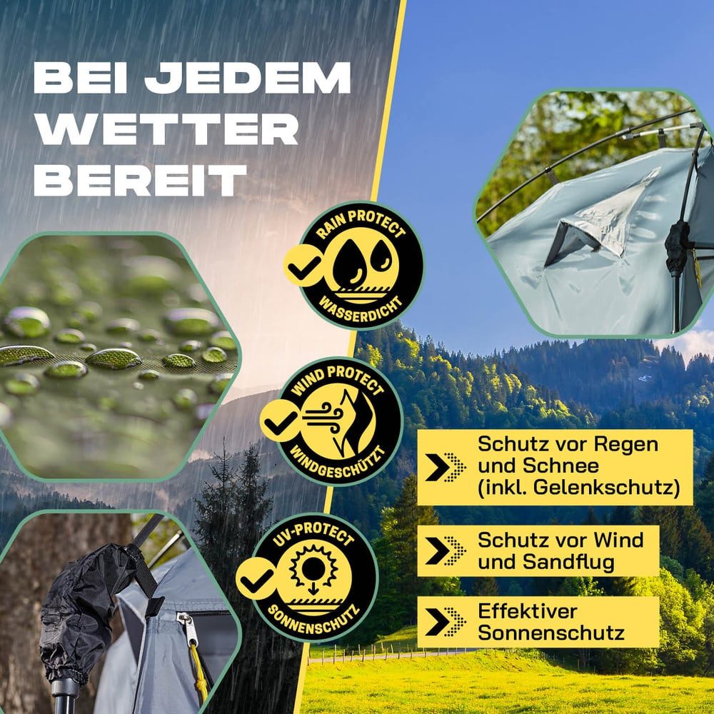 Lumaland Kuppelzelt WHERE TOMORROW Pop-up-Duschzelt Für 1 Person