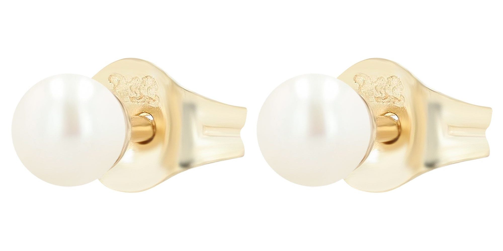 Paar Ohrhänger Ohrringe – Ohrstecker aus 333 Gold mit Perle