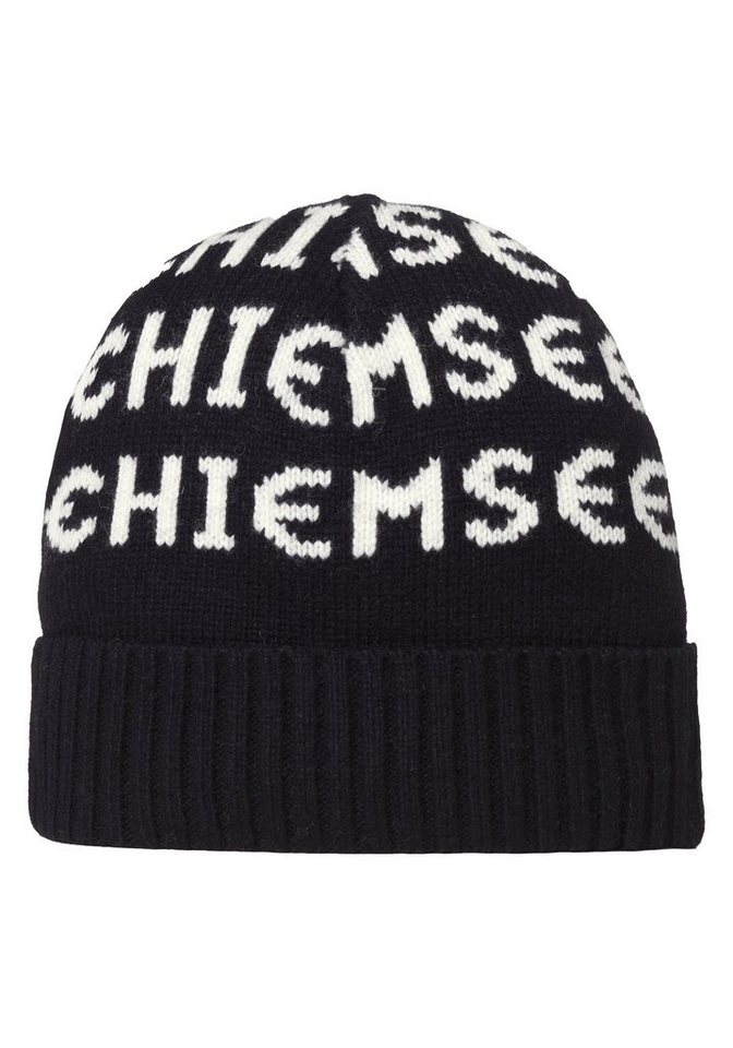 Chiemsee Strickmütze Unisex-Strickmütze mit Logo-Muster 1