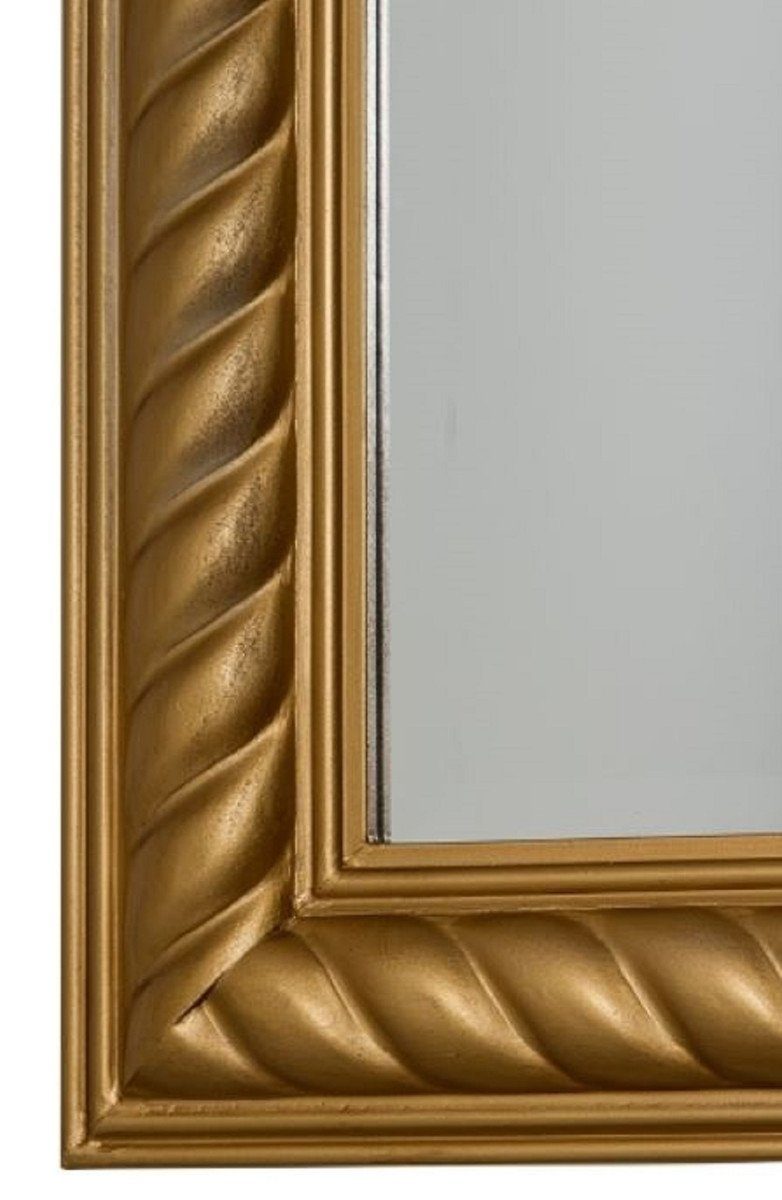 Casa Padrino Barockspiegel Barock Spiegel - H. Gold Wandspiegel cm 62 Barockmöbel 52 x / Antik