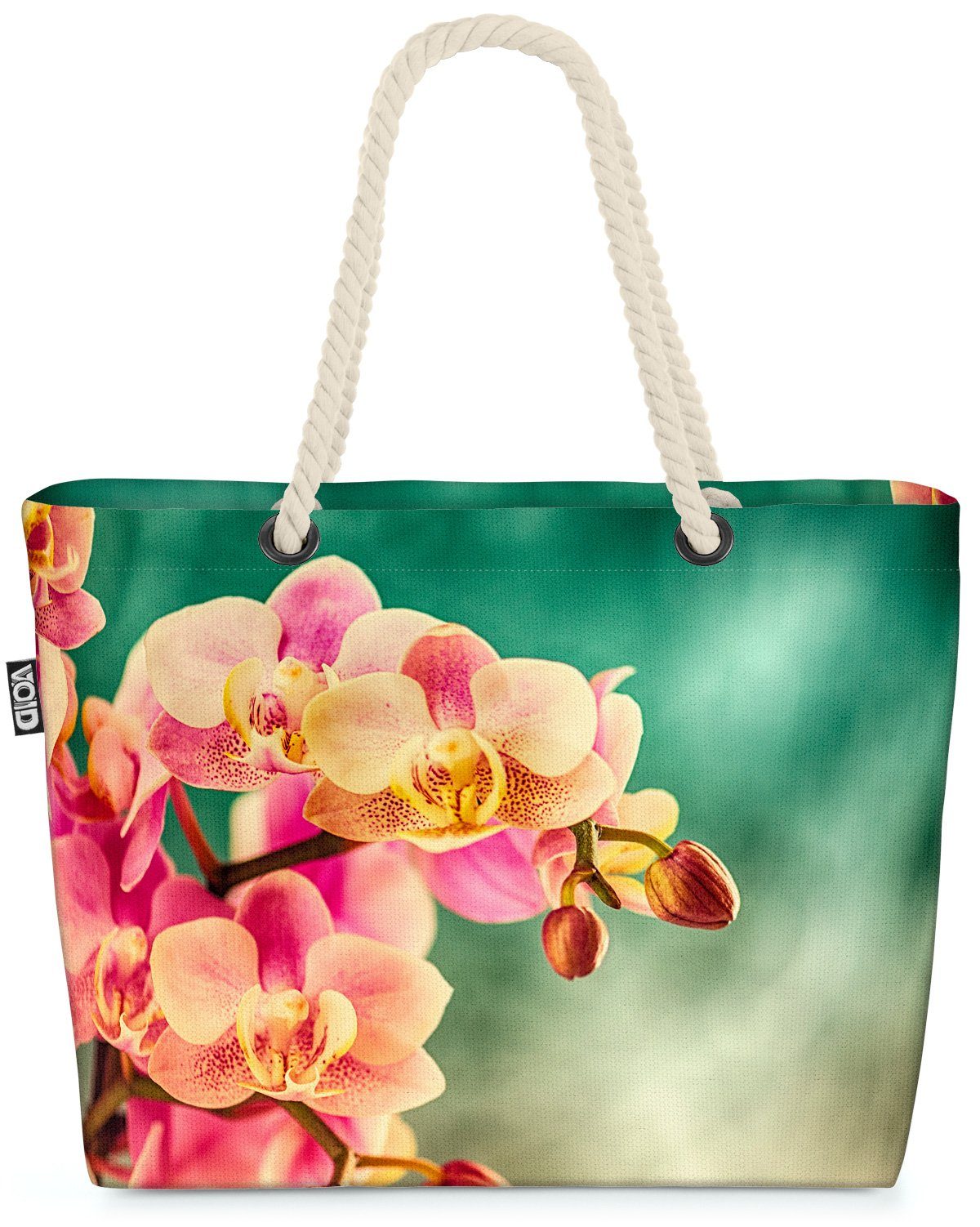 VOID Strandtasche (1-tlg), Tiger garten orchidee gewäch Garten blumen pflanzen Pflanze Orchideen