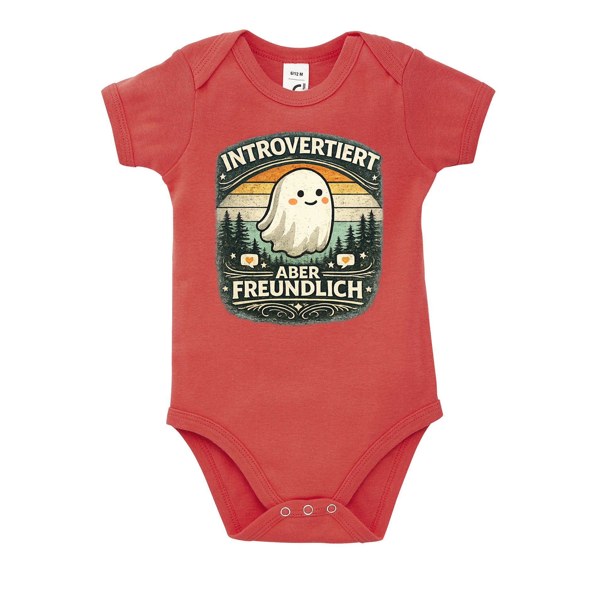 Blondie & Brownie Strampler Baby Body Introvertiert Aber Freundlich Geist Retro Design Stramplers Introvertiert Aber Freundlich Baby Body Modell