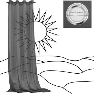 Vorhang Lukas, Weckbrodt, Ösen (1 St), halbtransparent, Microfaser
