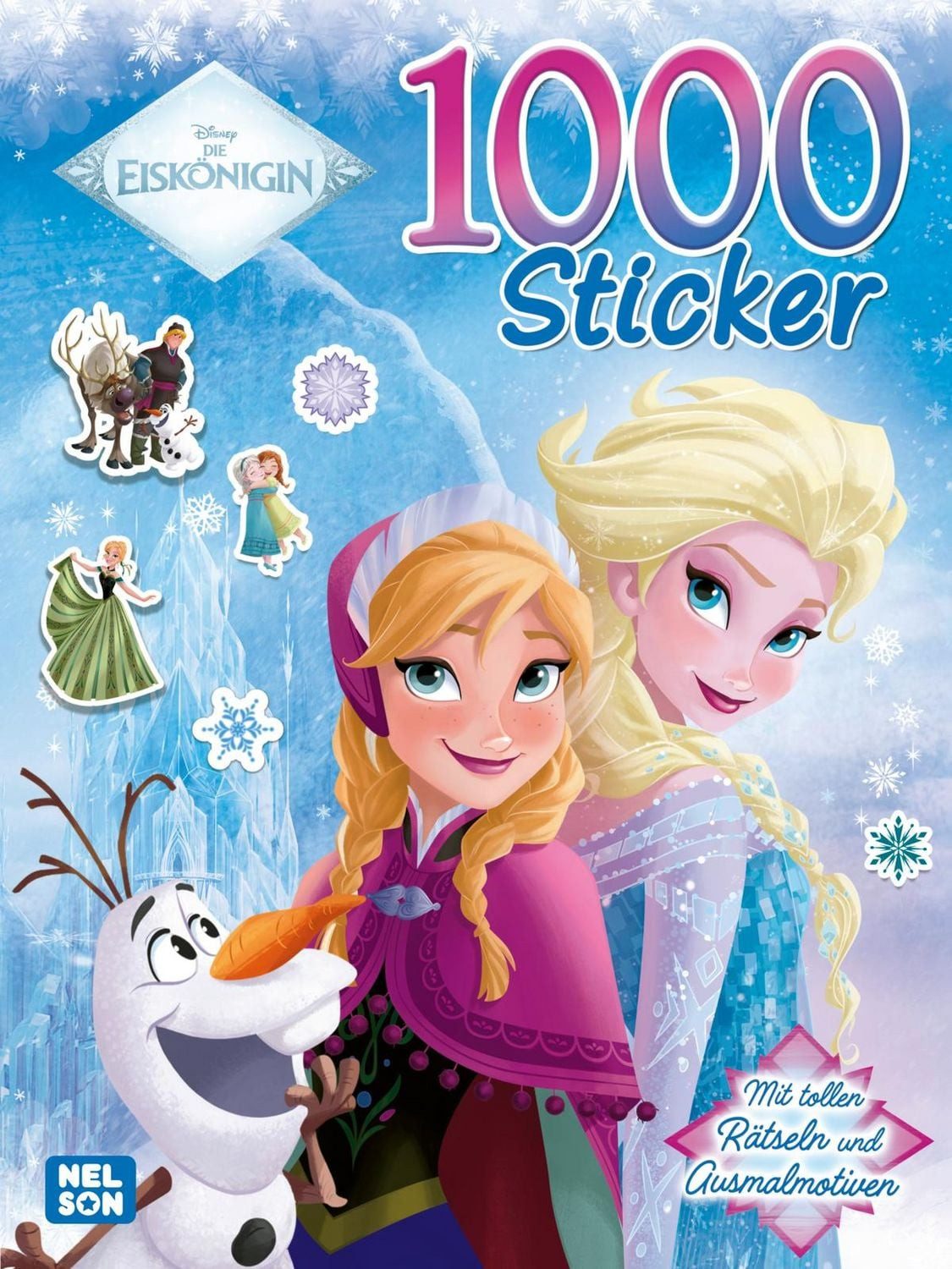 Disney Die Eiskönigin: 1000 Sticker Mit tollen Rätseln und Ausmalmotiv / diverse