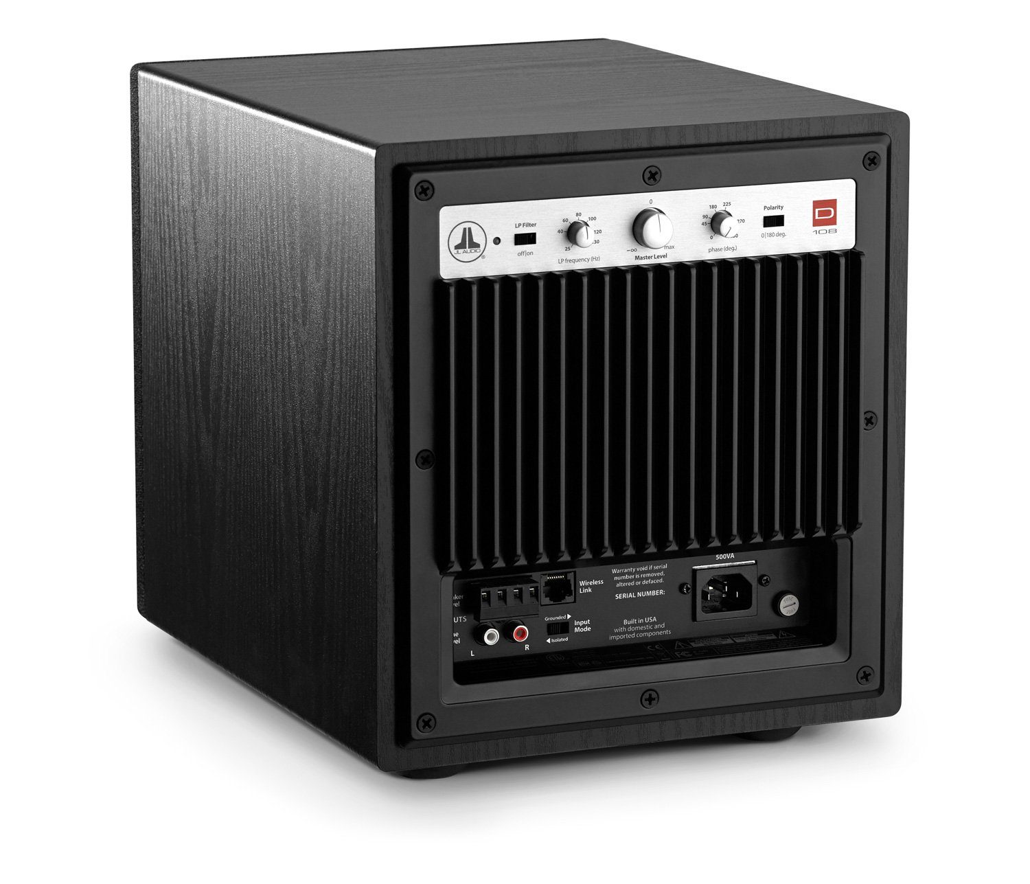 JL Audio Subwoofer Dominion d108 Esche Schwarz 20cm Woofer Subwoofer