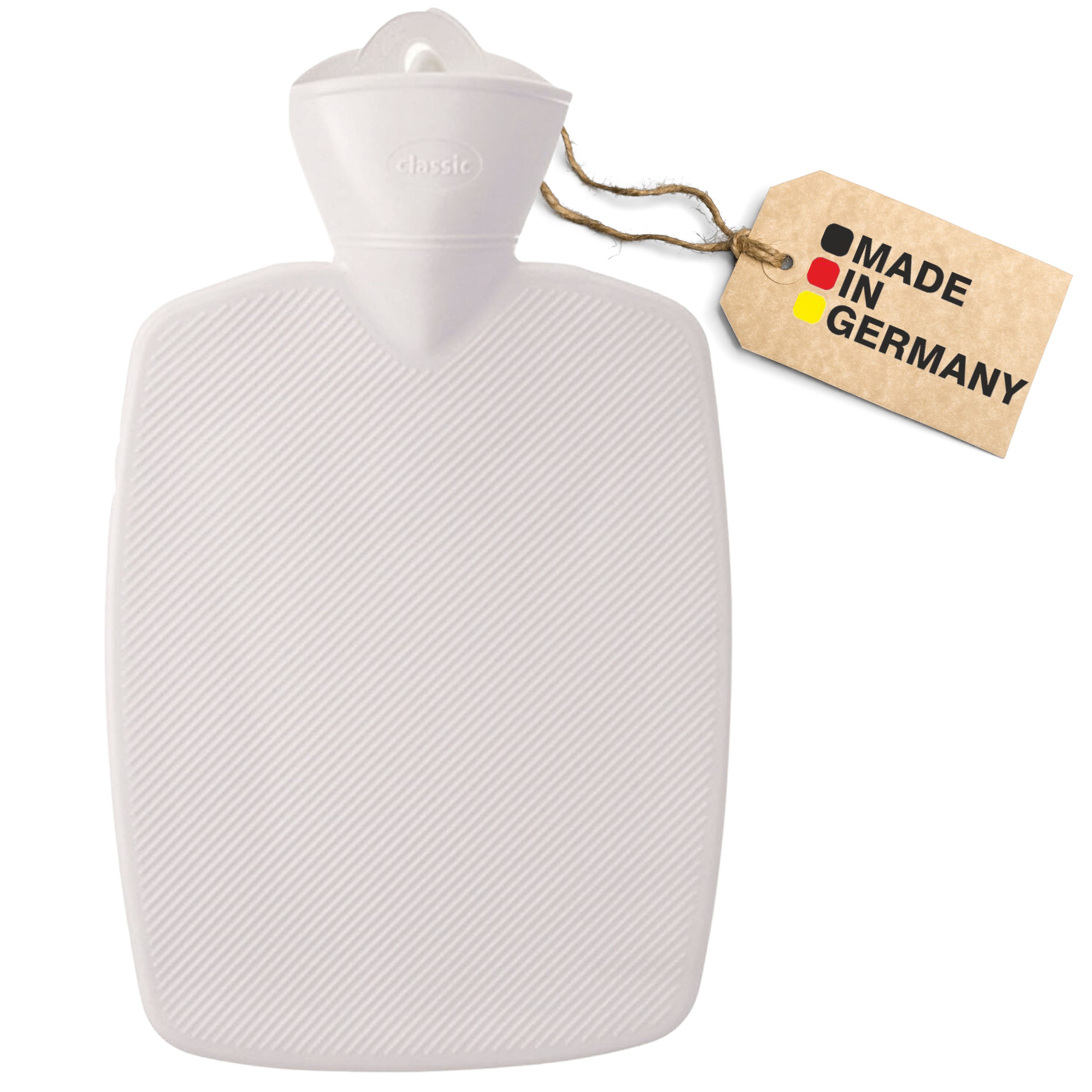 Hugo Frosch Wärmflasche Plant 1,8 l Auslaufsicherer Bauchwärmer mit pflanzlichem Weichmacher, (33x19.5x4.5 cm), Wohltuende Wärme, tragbare Wärmflasche ohne Phthalate, Made in Germany