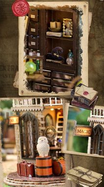 Cute Room 3D-Puzzle Puppenhaus Miniatur DIY Modellbausatz Magic House, Puzzleteile, 3D-Puzzle Modellbausatz 1:24 mit Möbeln zum Basteln-Serie Mini Szenen
