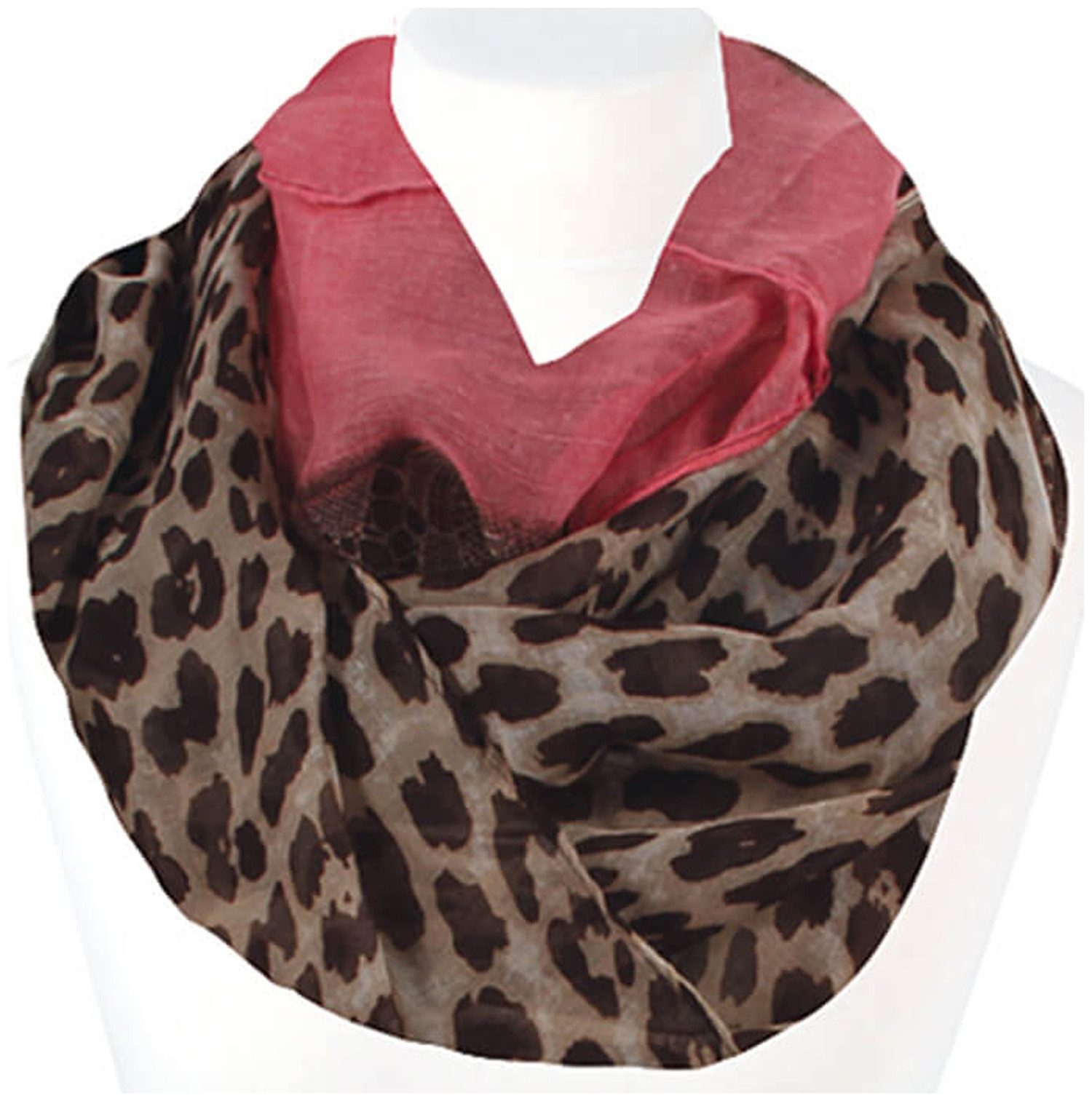 chic4home Loop Voyage Vibes, (1-St. 1-teilig), Damen Loop-Schal Schlauchschal Leolook Muster