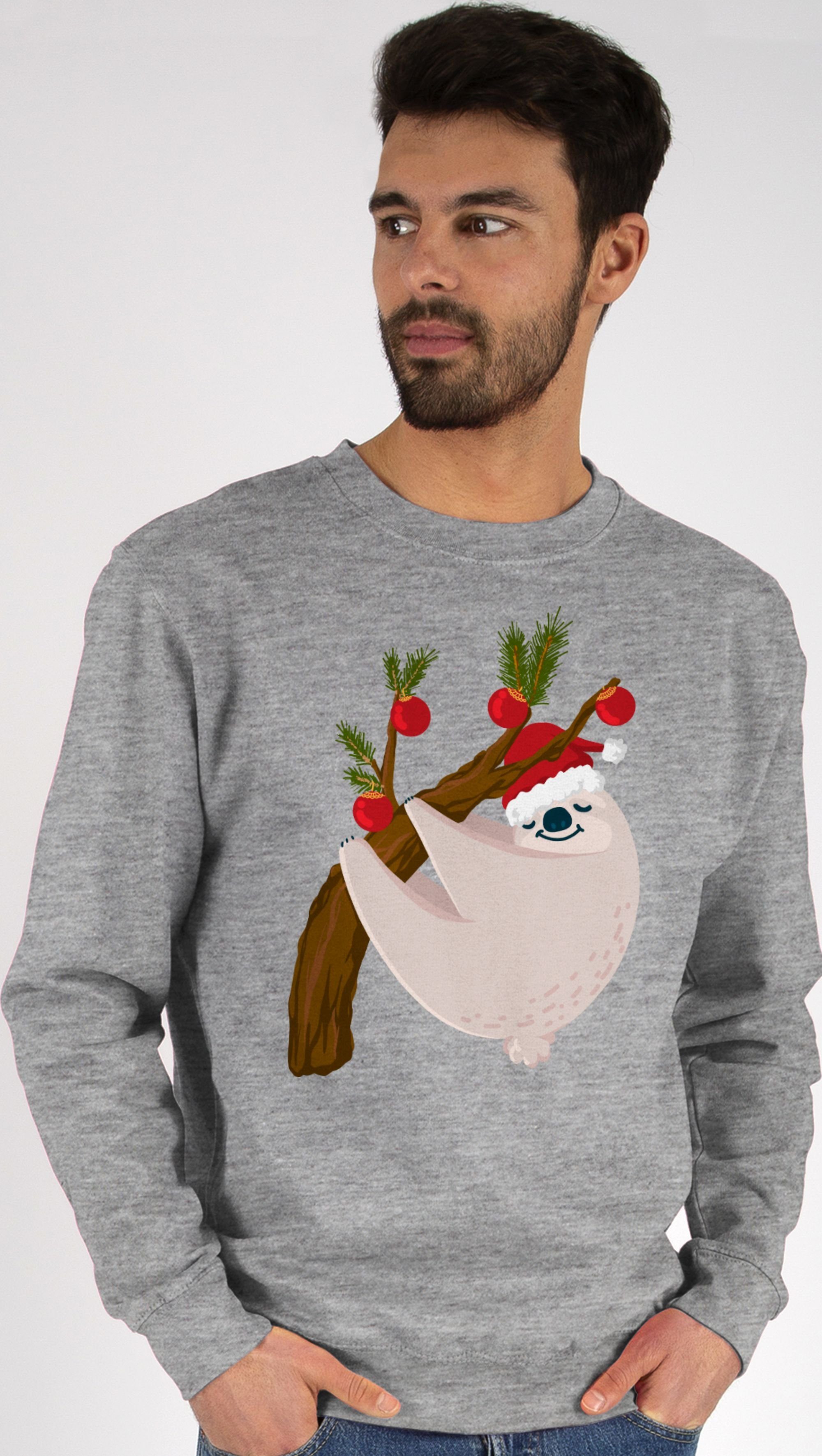 Sweatshirt Faultier Weihnachten