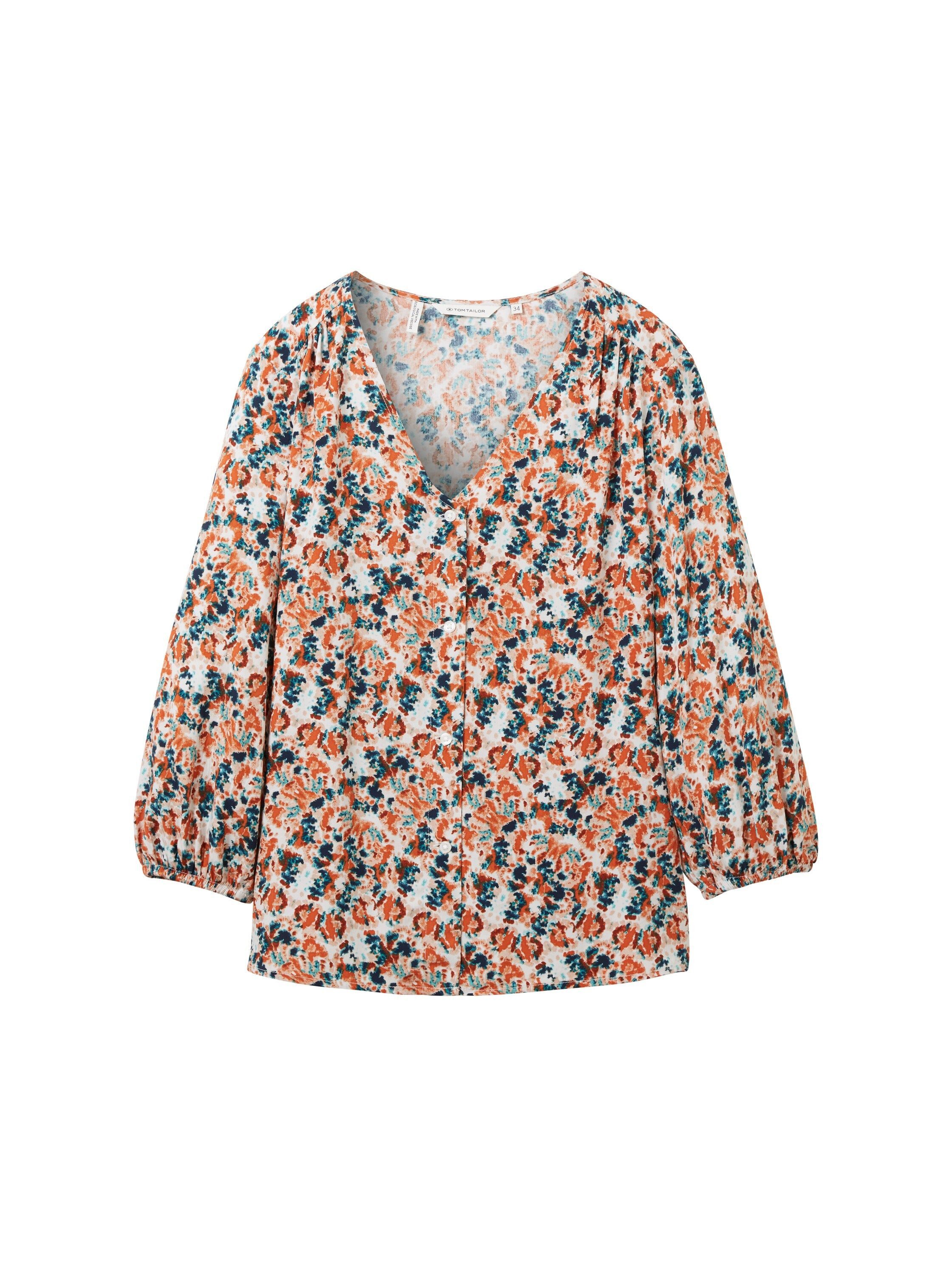 small grey tie dye floral