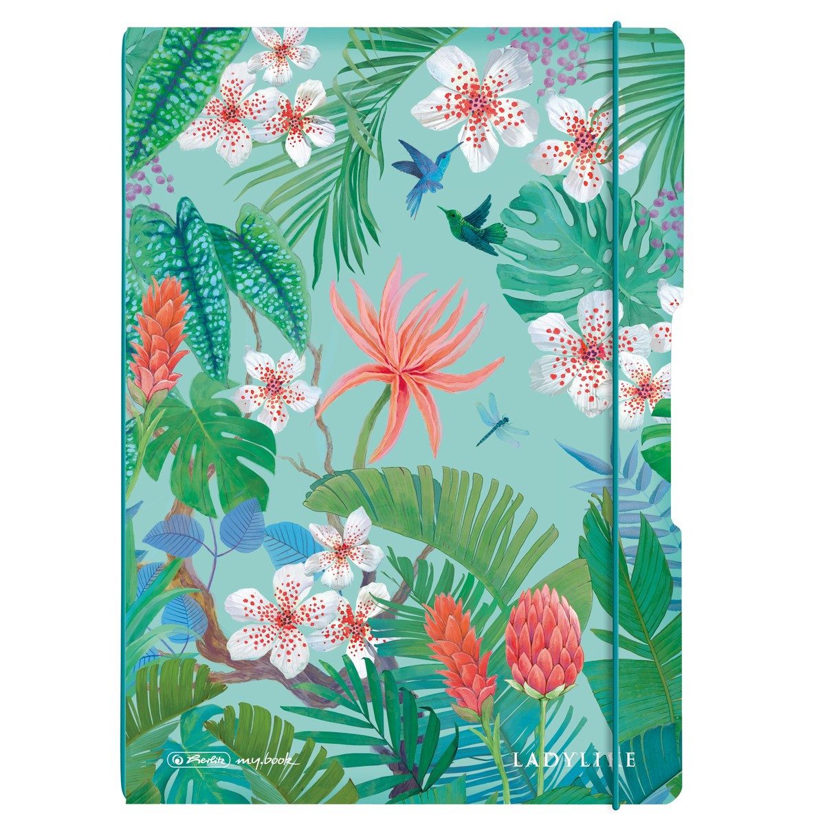 HAMELIN PAPERBRANDS Notizheft herlitz Notizheft my.book Ladylike Jungle liniert+kariert DIN A4 2x40