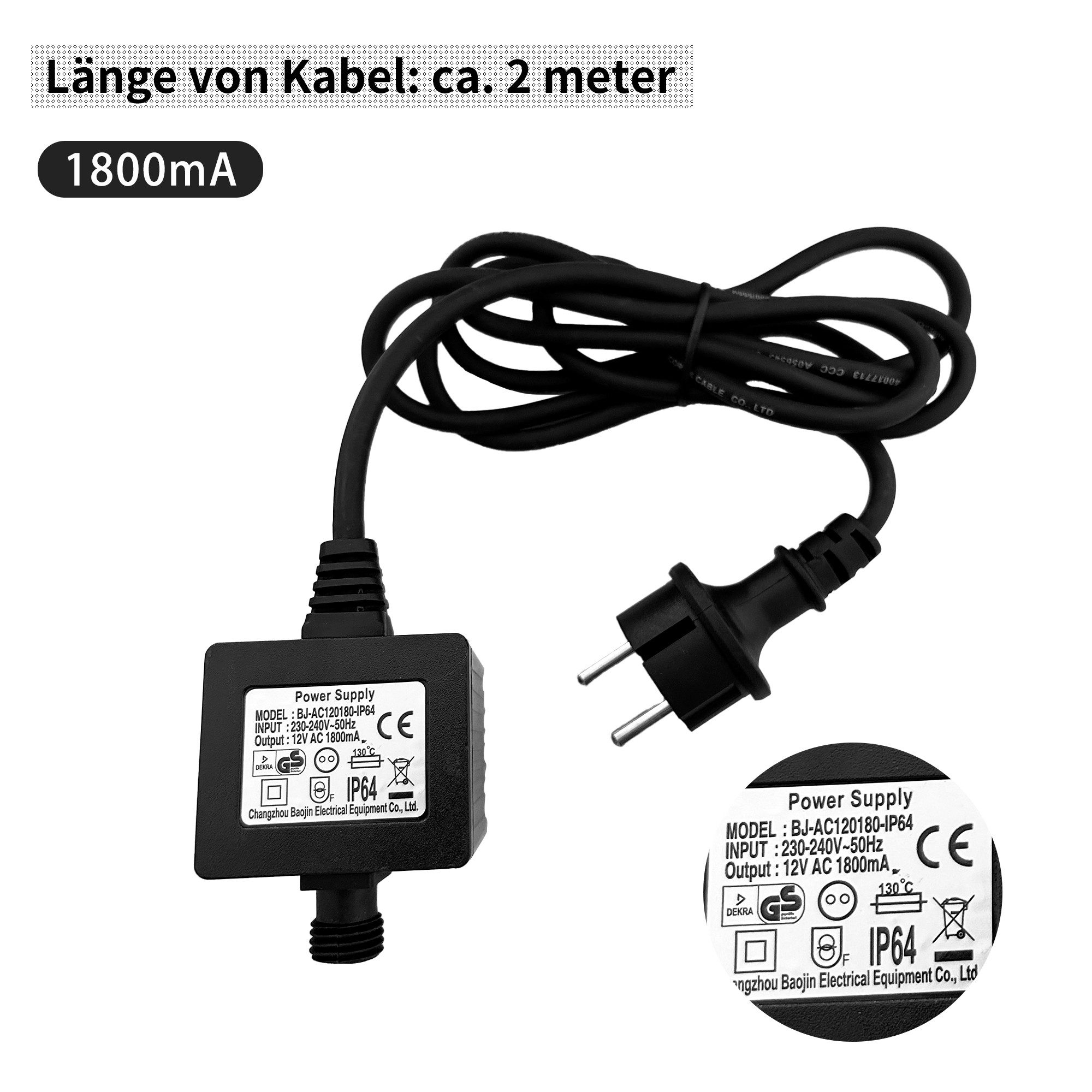 Köhko Netzteil 29016 für Springbrunnen IP44 Transformator Umformer Trafo Trafo – Bild 3 von 3