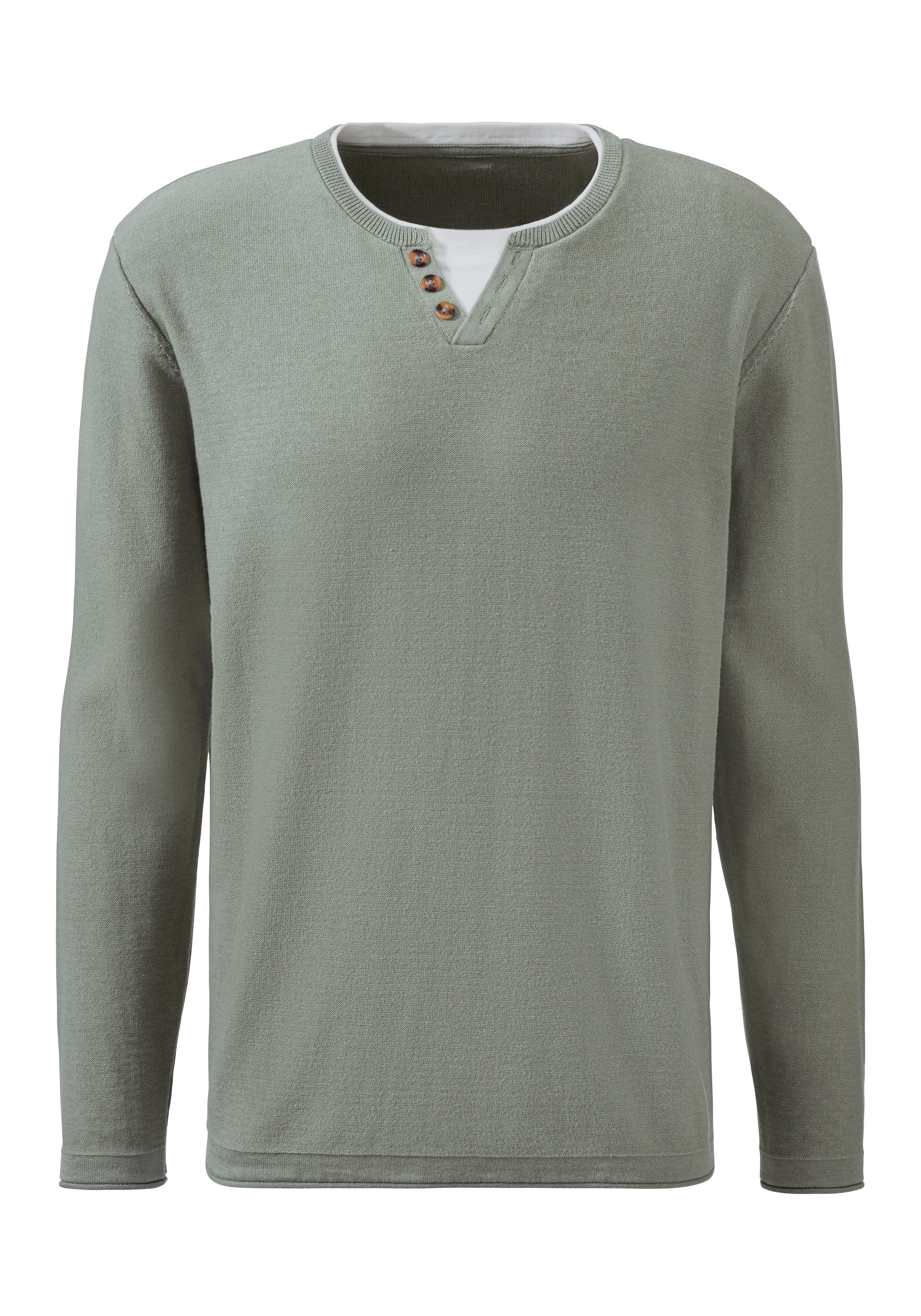 H.I.S Strickpullover Pullover mit hochwertiger Halslochverarbeitung in double-layer Optik. € 39,99, (€ 39,99 pro 1 Stk).