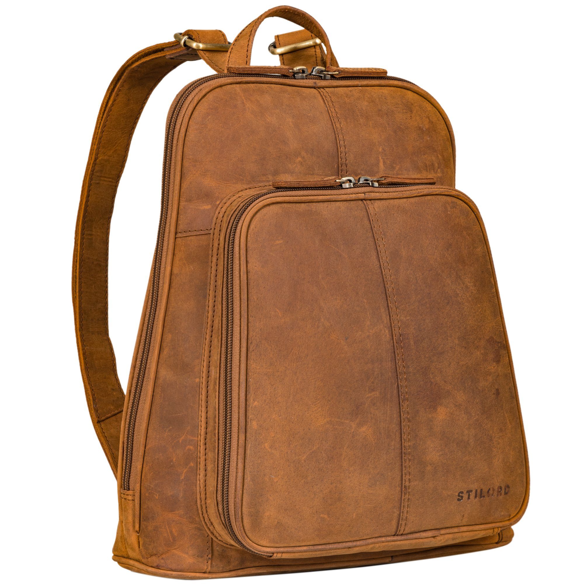 Cityrucksack "Daisy" Eleganter Rucksack Damen Leder