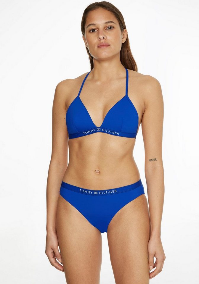 Tommy Hilfiger Swimwear Bikini Hose »Clara«, mit Markenschriftzug › blau  - Onlineshop OTTO