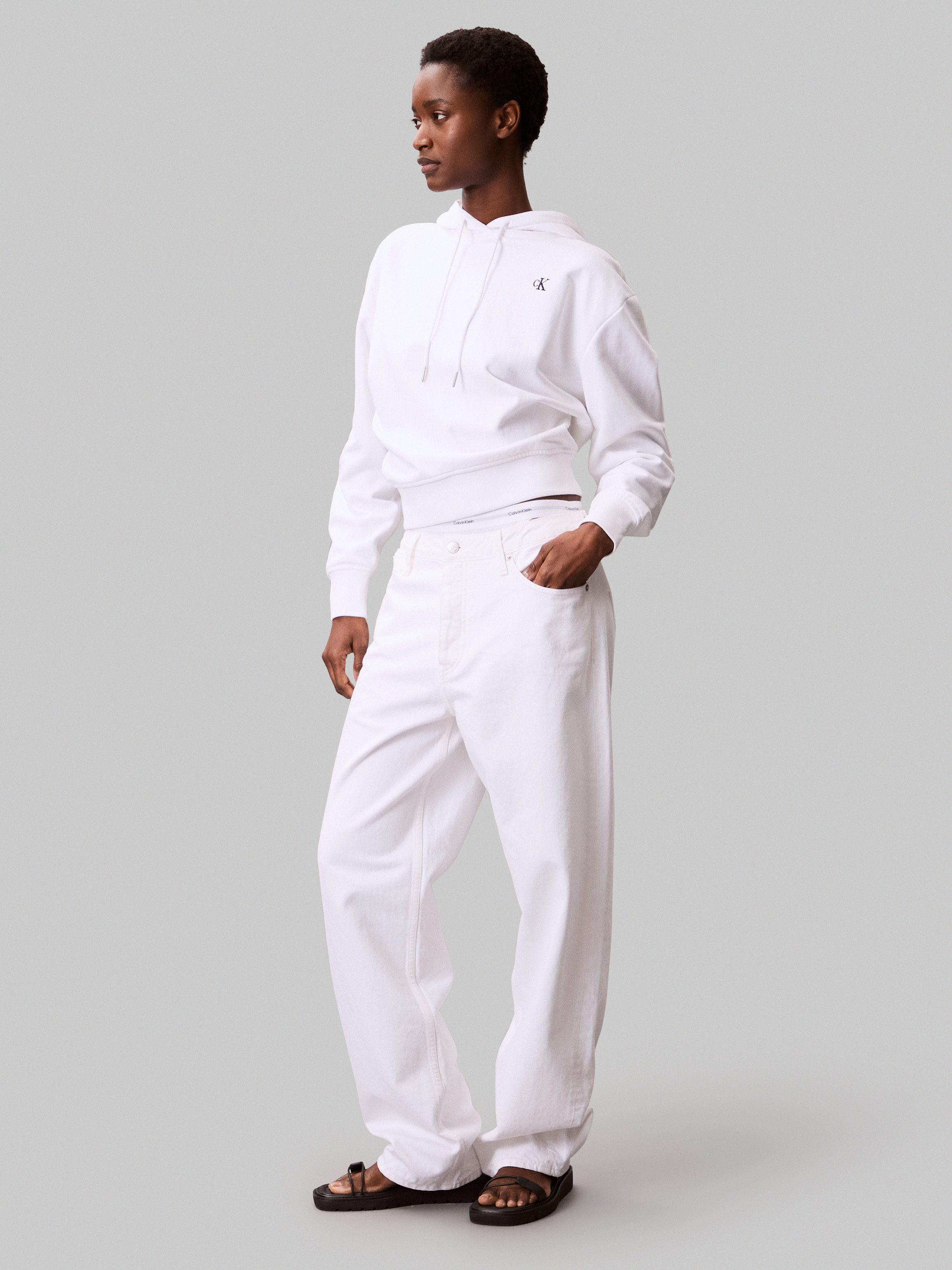 Calvin Klein Jeans Kapuzensweatshirt LS ARCHIVE TERRY PO HOOD Mit Rundhalsausschnitt – Bild 5 von 5