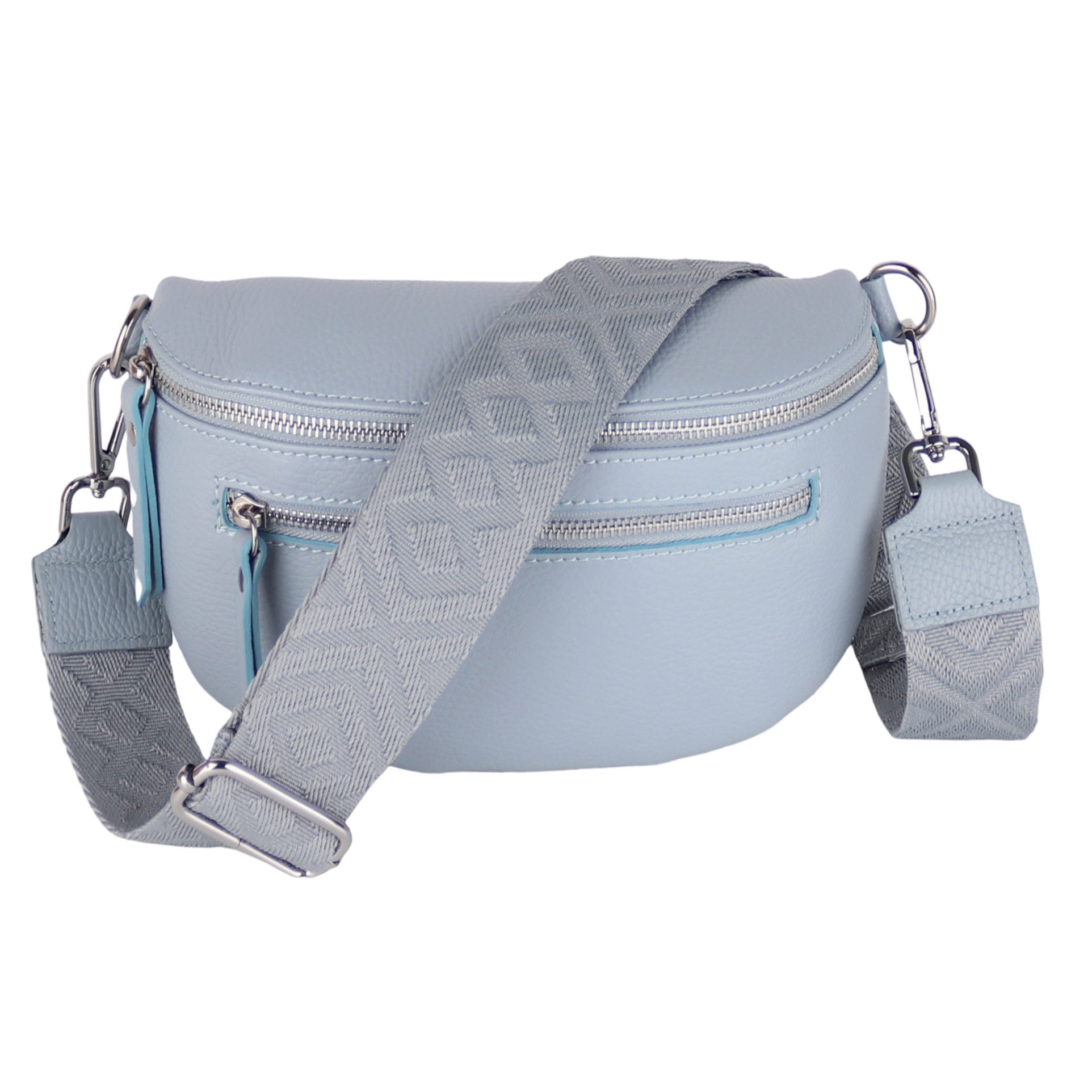 Bauchtasche Damen, Echtleder, Leder, Made in Italy, Umhängetasche, Brusttasche