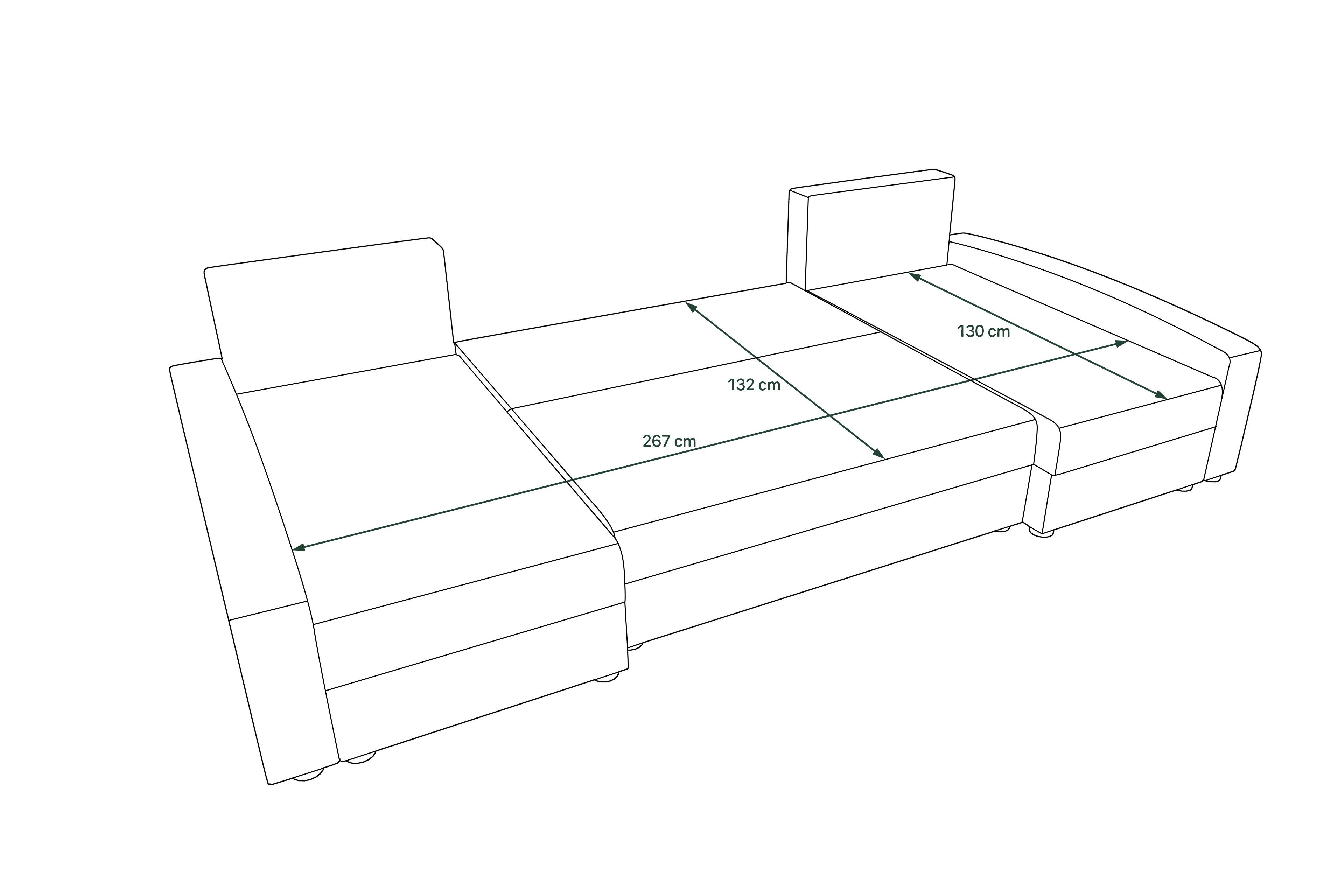 Eckcouch, Design Bettkasten, U-Form, Sofa, Wohnlandschaft Stylefy Sitzkomfort, Addison, Modern mit mit Bettfunktion,