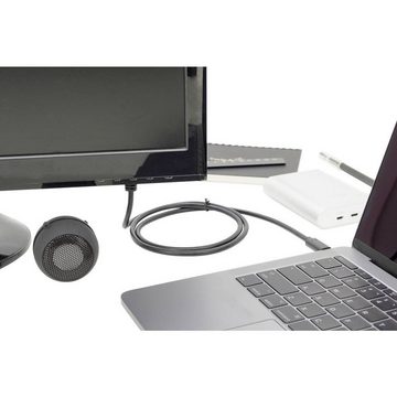 Digitus USB-C®® Adapterkabel, Type-C auf DVI, 2 m, HDMI-Kabel, Geschirmt, doppelt geschirmt