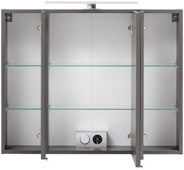 HELD MÖBEL Spiegelschrank Kaunas 80 cm breit, Soft-Close-Funktion