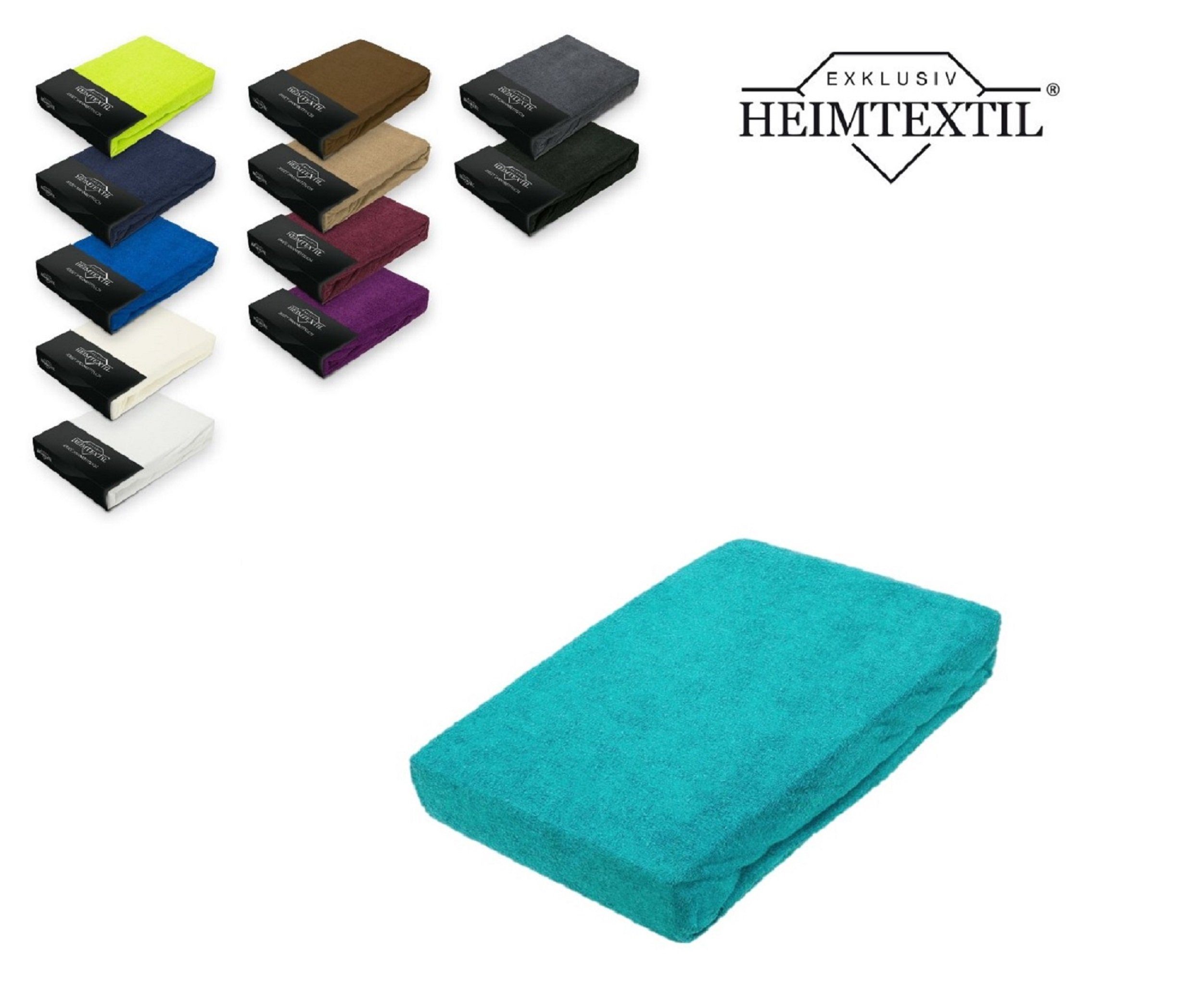 EXKLUSIV HEIMTEXTIL Spannbettlaken Frottee Spannbettlaken Rundumgummizug Ma günstig online kaufen
