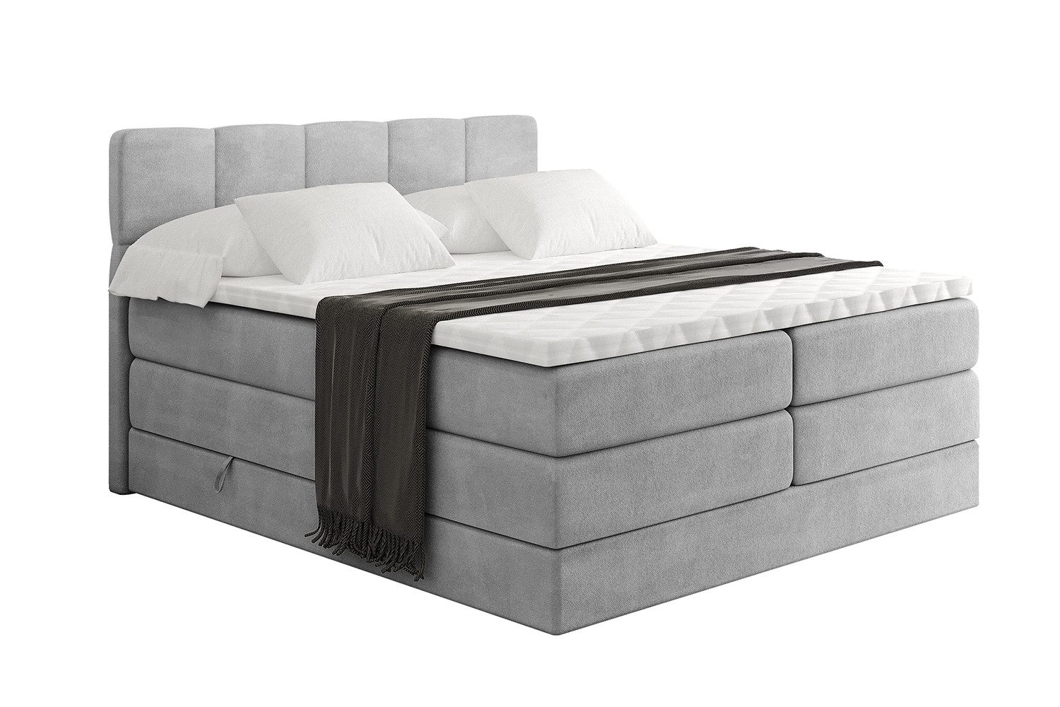 ALTDECOR Boxspringbett LIRO KING (Multipocket-Matratze H4, H3 Matratze Bone günstig online kaufen
